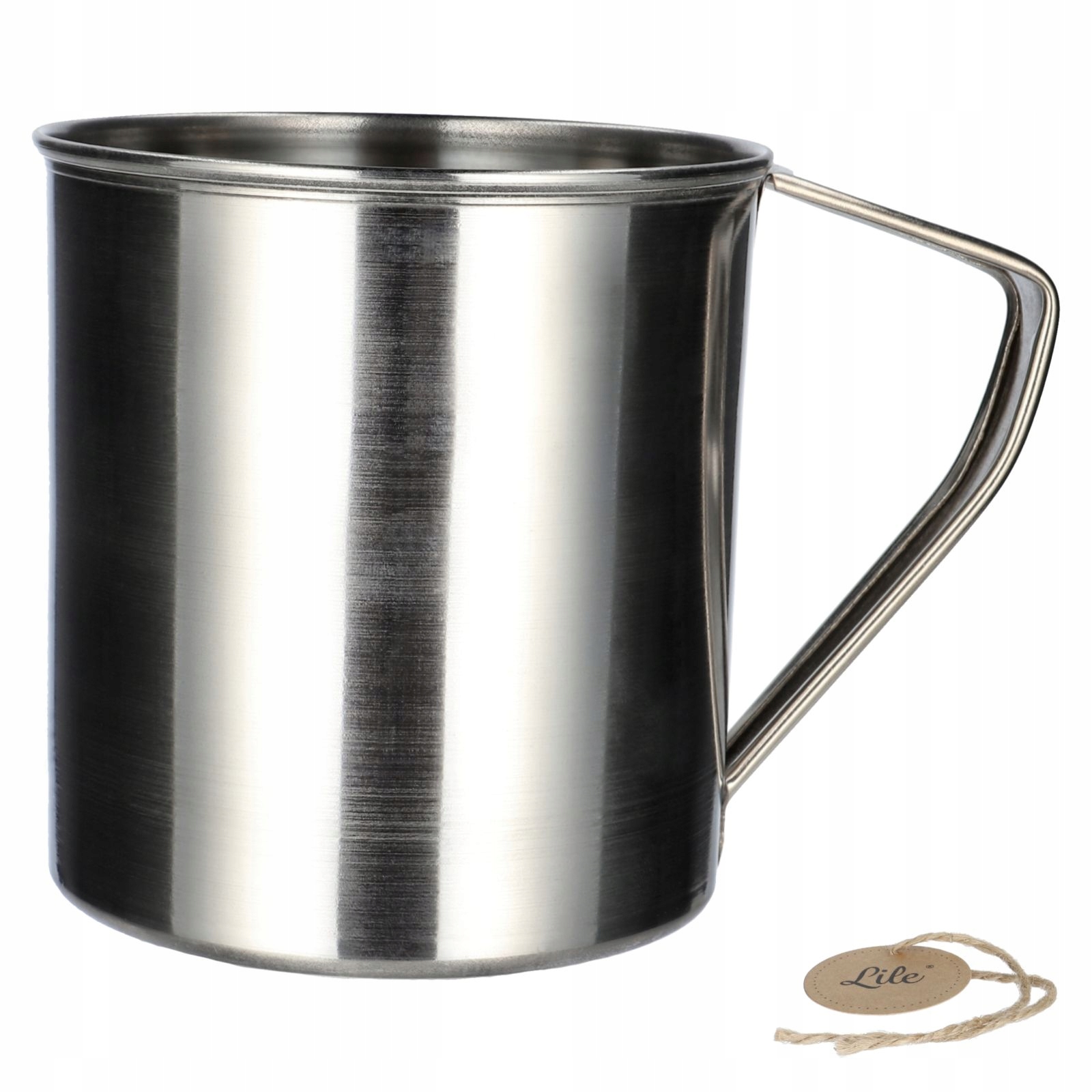 

Kubek metalowy turystyczny stalowy garnek 500 ml