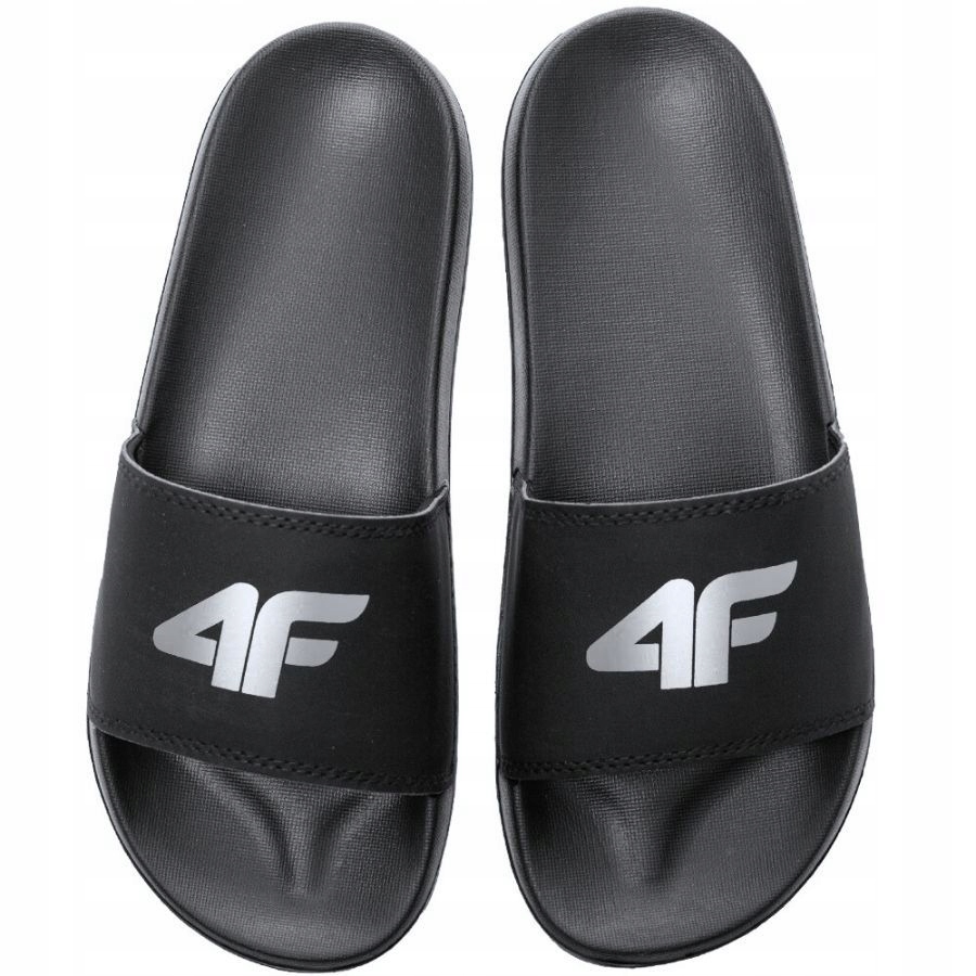 KLAPKI MĘSKIE 4F SPORTOWE GUMOWE BASENOWE NA LATO PO DOMU Kolor czarny