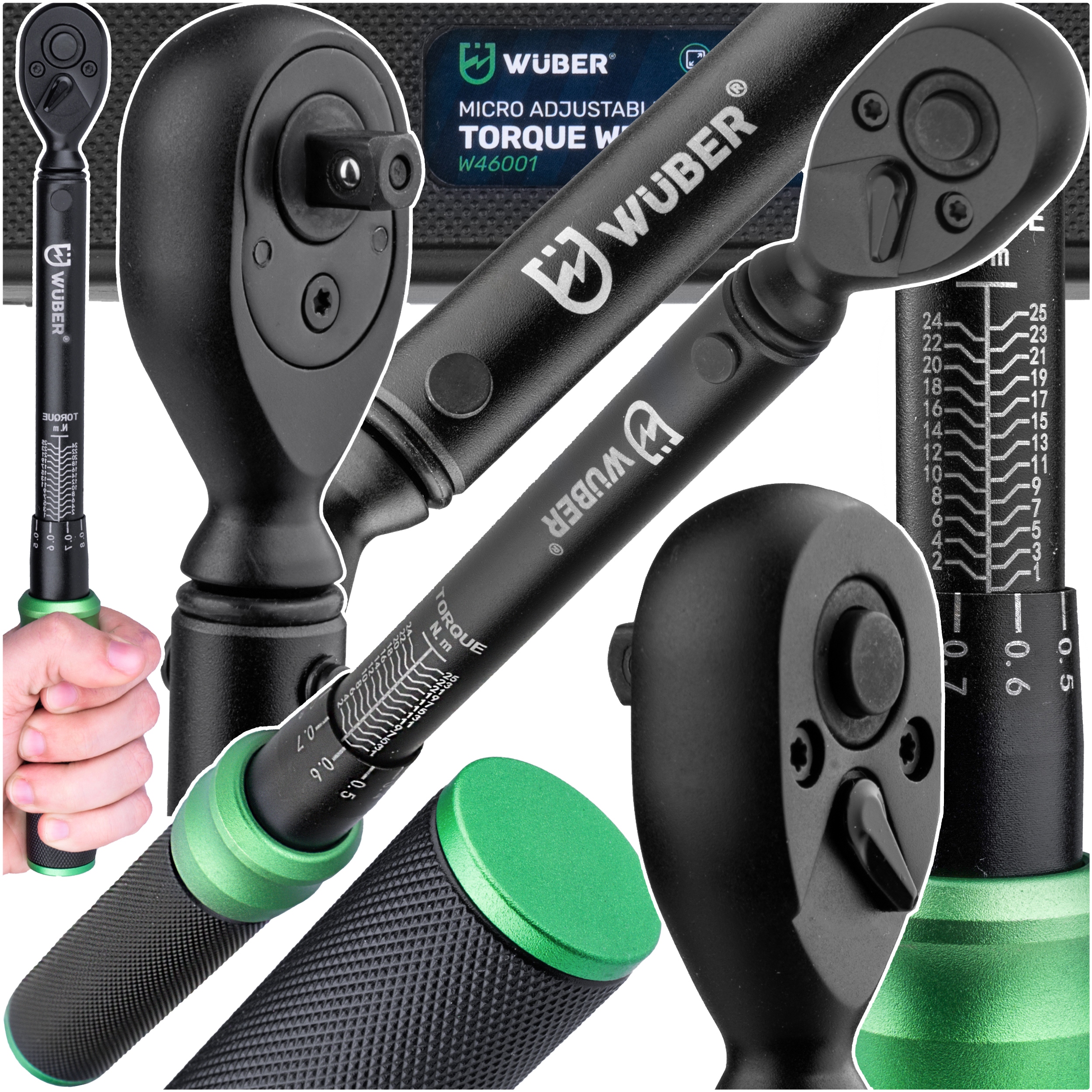 Momentový Klíč 1/4" S Blokováním 1-25 Nm, Shoda S Normami Iso 6789 Crv Pouzdro