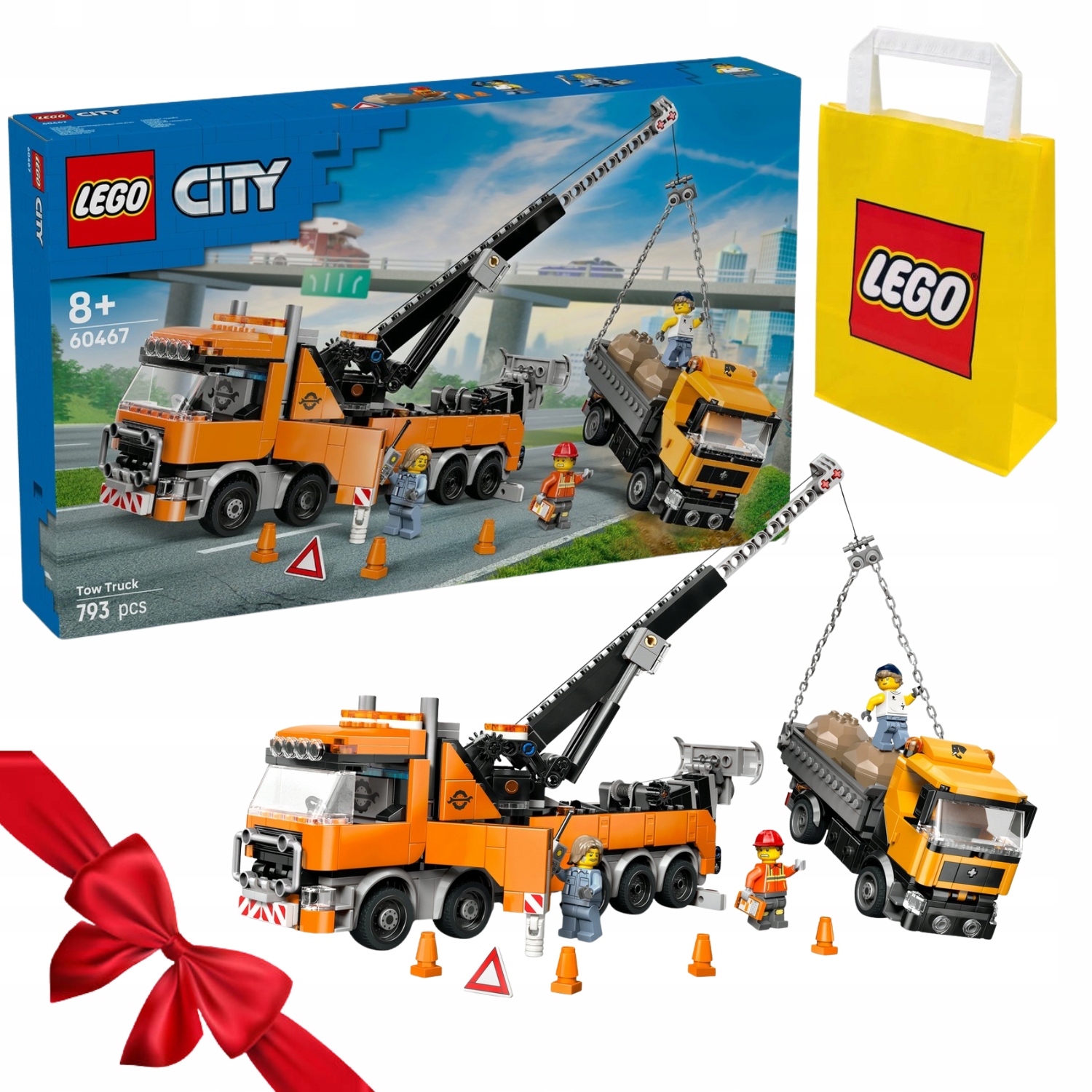 Zestaw Klocków Lego City 60467 Wóz Holowniczy Z Dźwigiem Top