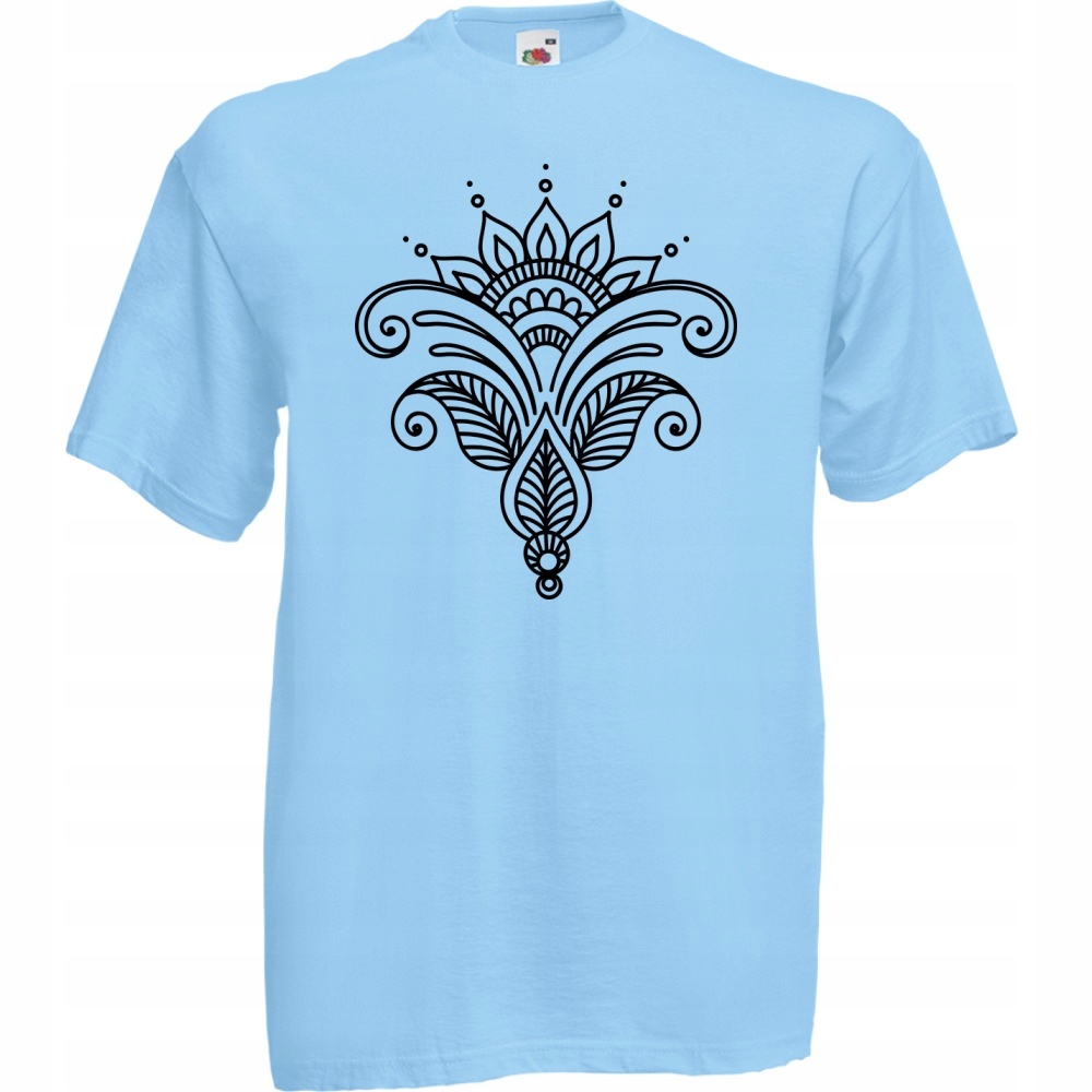 

Koszulka mandala symbol M błękitna