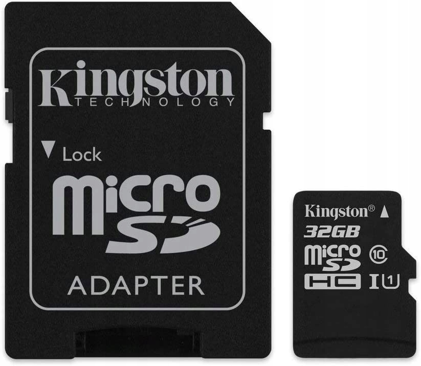 Karta micro SD 32 GB konfiguracja do oprogramowania R4i Dual-Core Producent Kingston