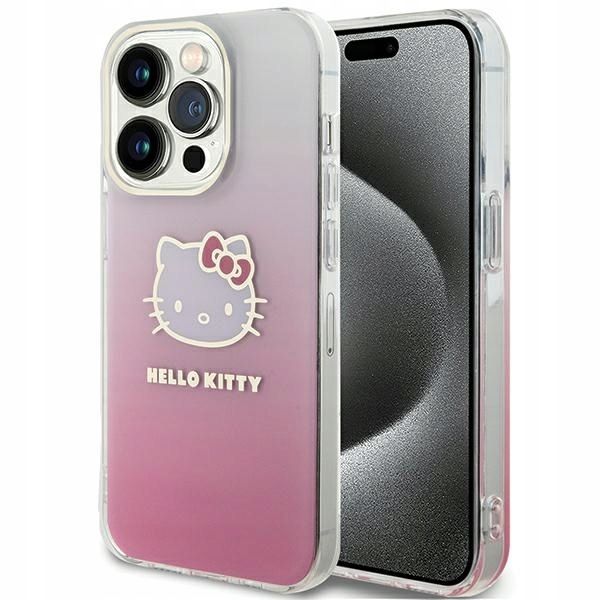 Etui Hello Kitty IML Gradient Electrop Kitty Head na iPhone 13 Pro 13