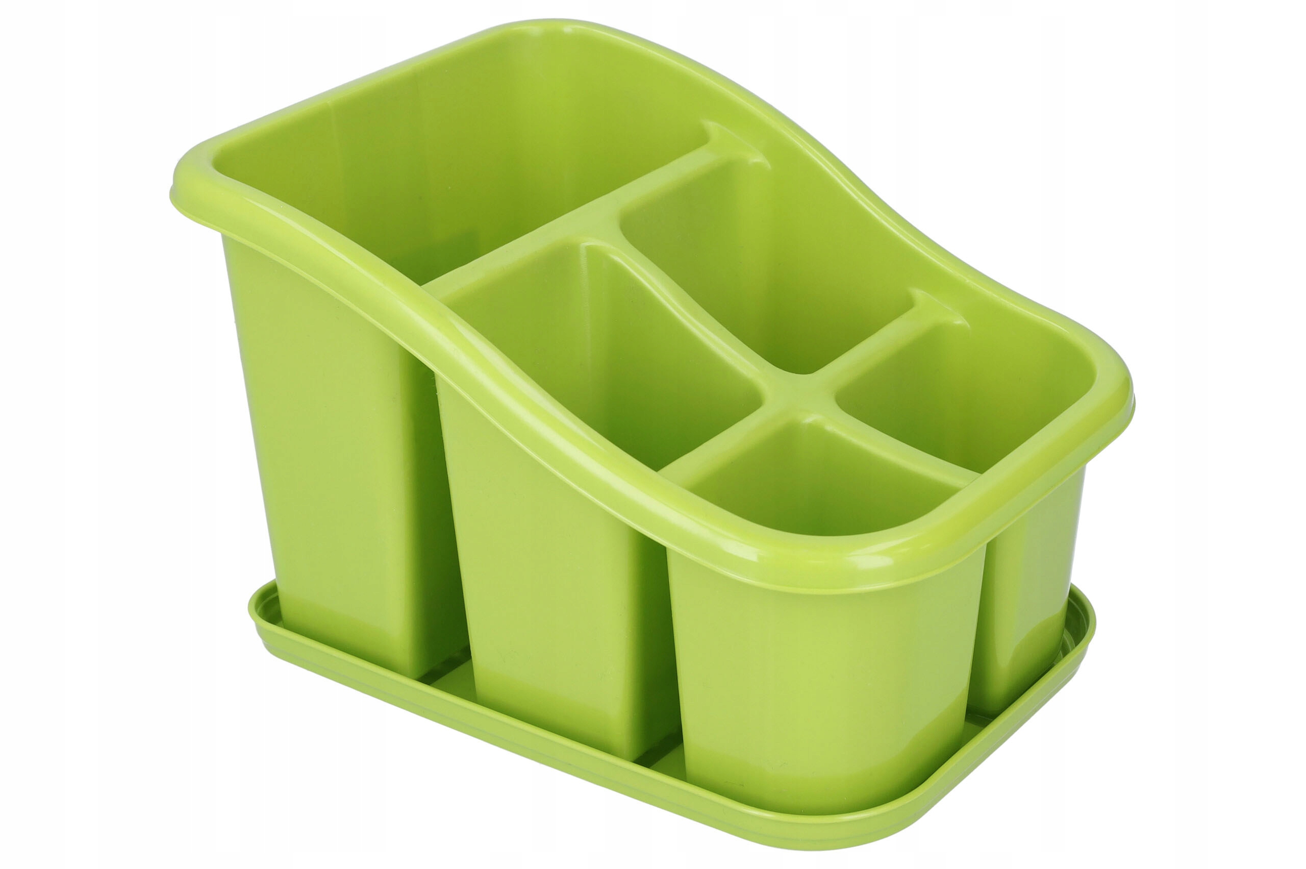 OCIEKACZ NA SZTUĆCE zielony organizer suszarka z tacką 5 przegródek Stan opakowania oryginalne