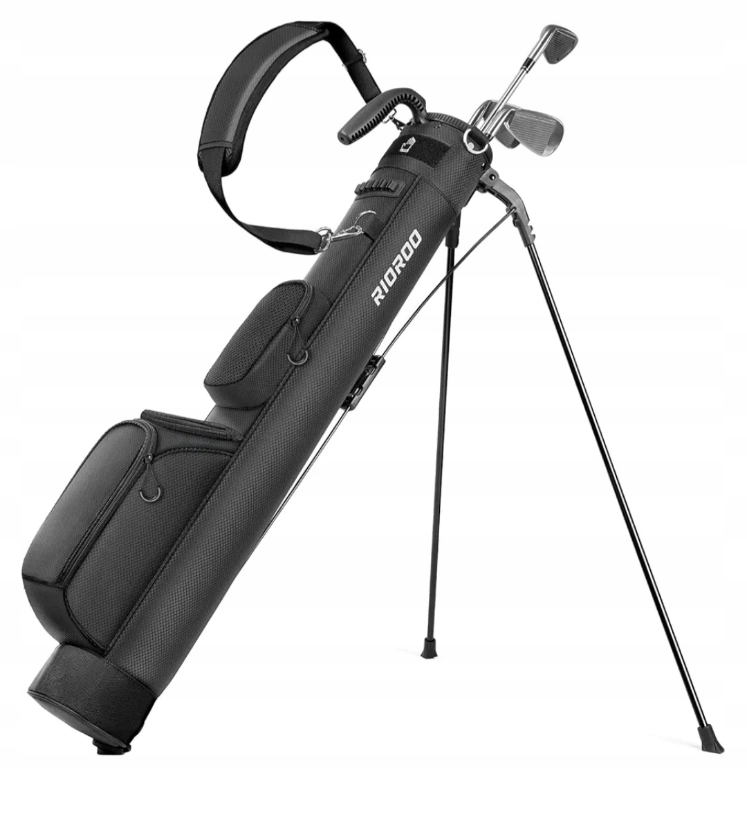 Torba golfowa z 2 przegrodami i pokrowcem przeciwdeszczowym