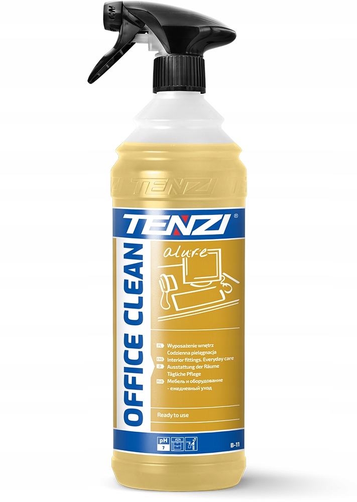 Płyn do mycia mebli i wyposażenia biur perfumowany zapach z nutą mandarynki