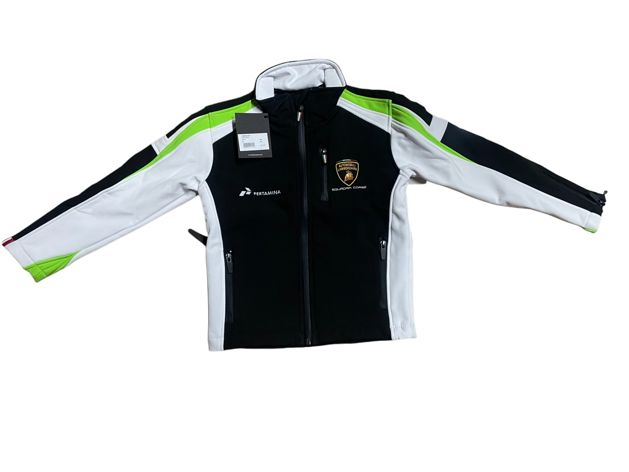 Softshelová bunda Lamborghini Pertamina Squadra Corse Dětská vel. S 5/6 Holo