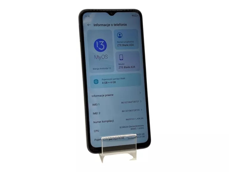 Smartfon ZTE Blade A35 4 GB / 64 GB 4G (LTE) zielony