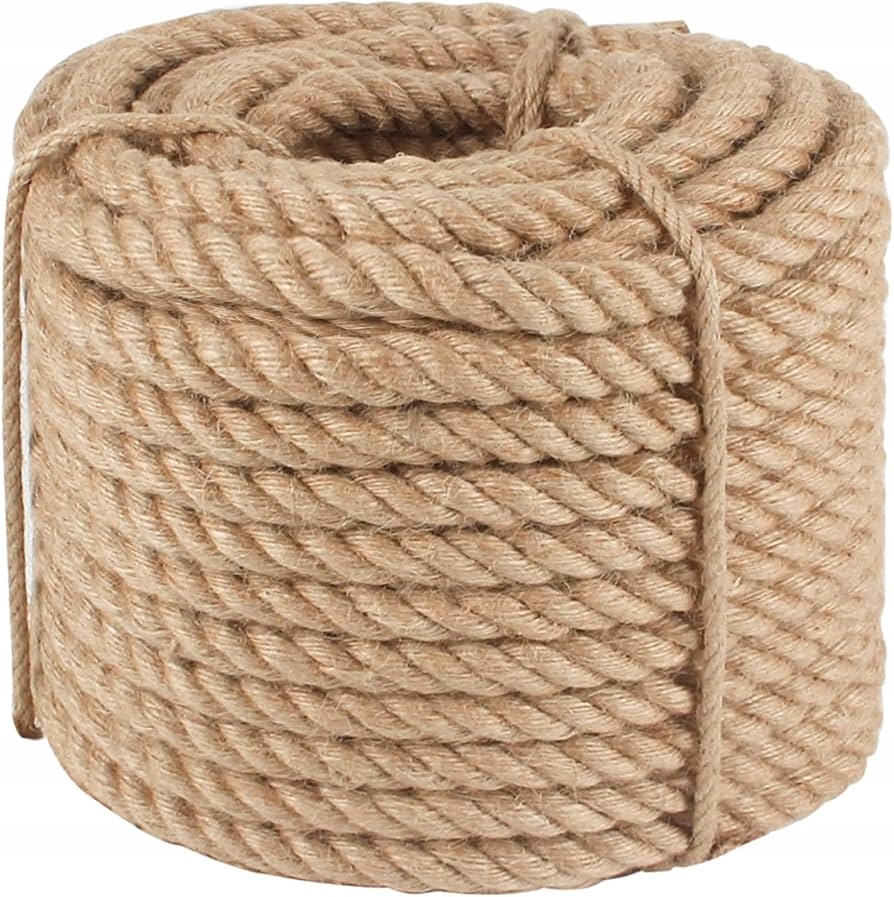 Jutové lano 30 mm x 30 m. Silné, přírodní, dekorativní!