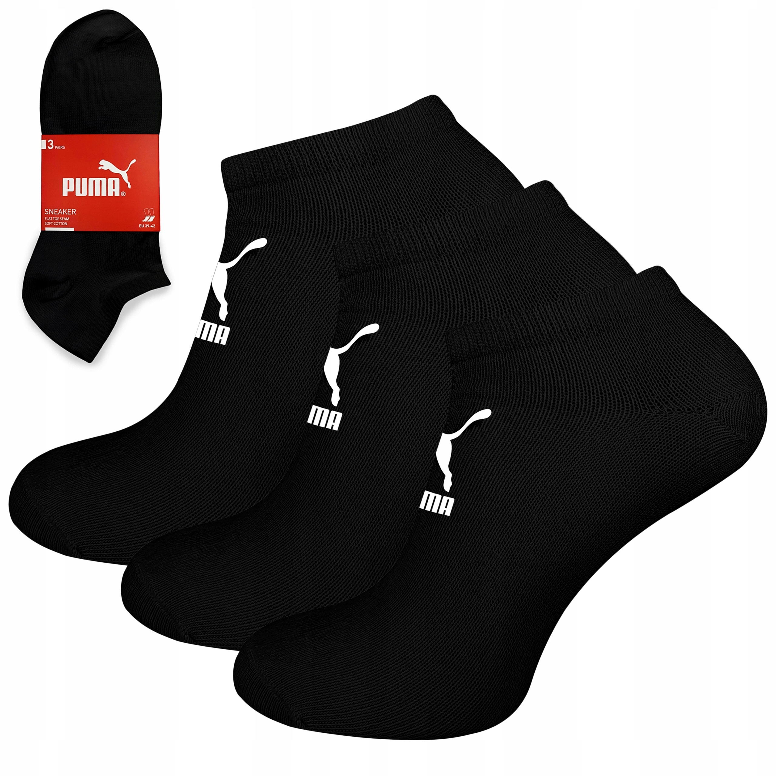 Ponožky Kotníkové Ponožky Puma Tenisky ponožky bavlněné 3-PAK 43-46