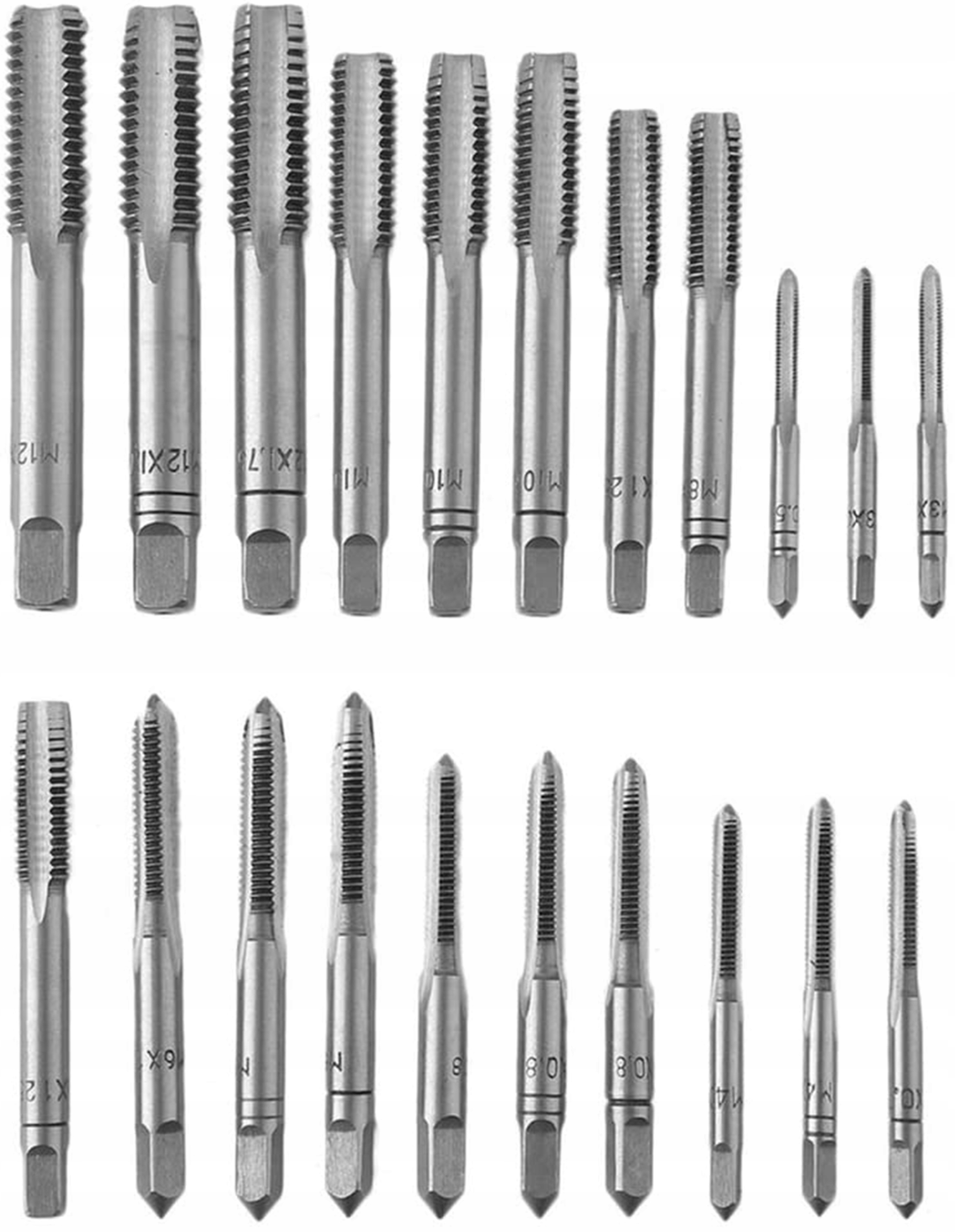 ZESTAW GWINTOWNIKI NARZYNKI NARZYNEK GWINTOWNIKÓW M3-M12 32 EL KALIBROWNIKI Marka Vorfal