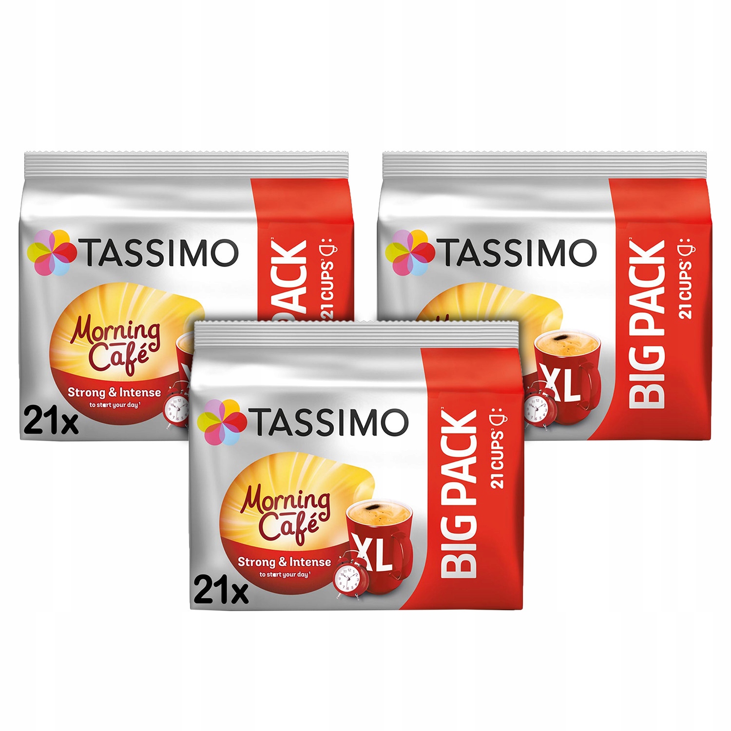 Kapsułki Tassimo BigPack Morning Cafe Strong&Intense 3x 21 szt. [63 kawy]