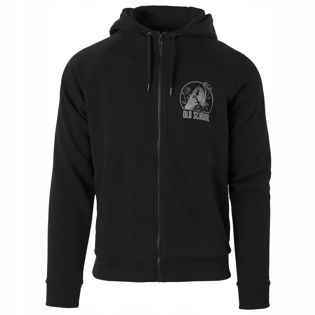 Pánská mikina rozepínací s kapucí Helikon Full-Zip Old School černá XL