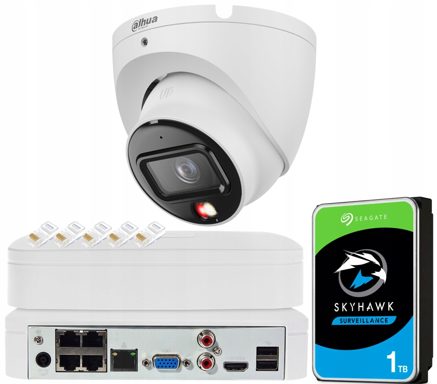 Sada na monitorovanie kamery 6Mpx 3K+ Deň/Noc Full Color Detekcia PoE