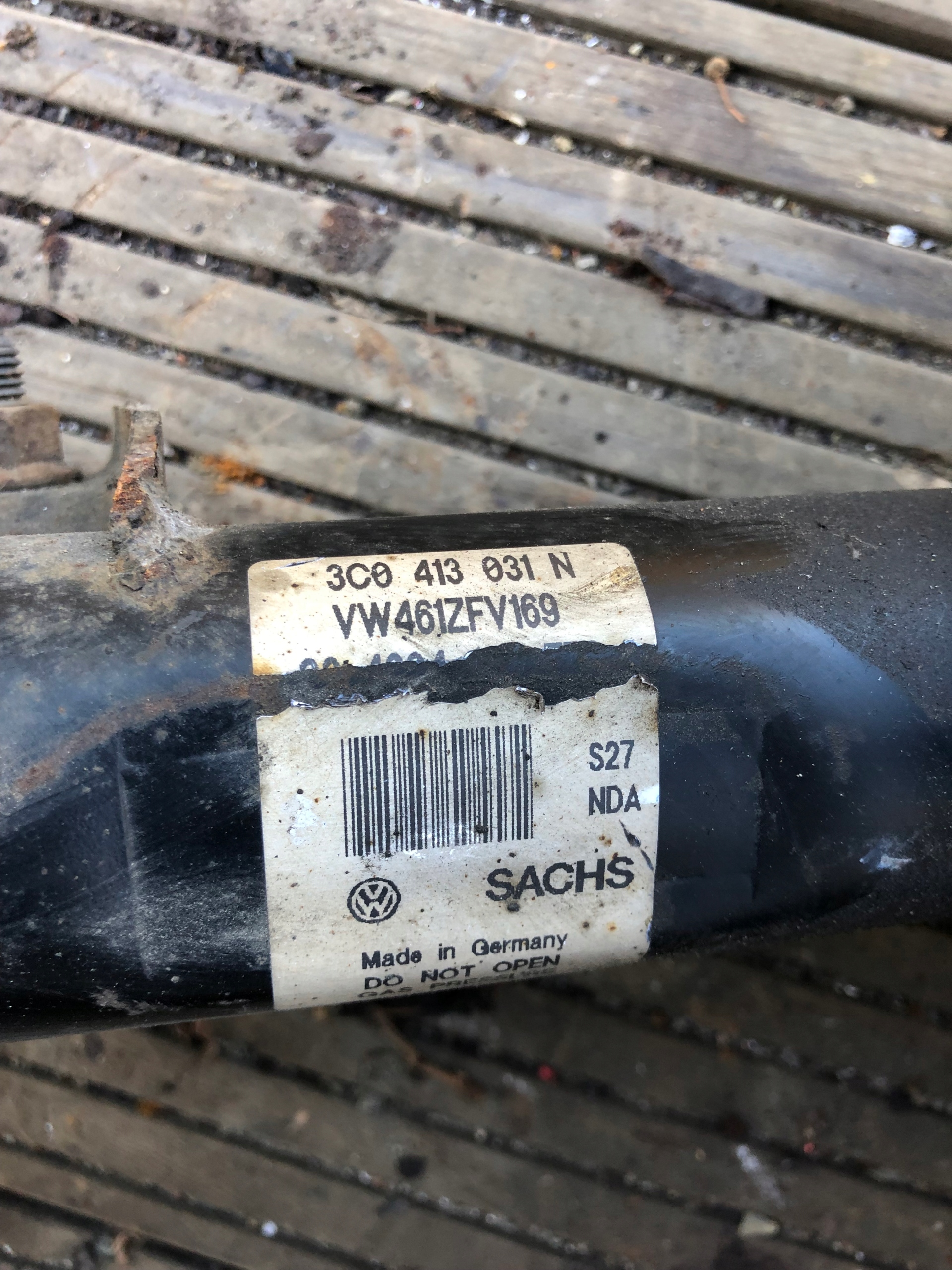 VW PASSAT B6 McPherson left front swing 3C0413031N
