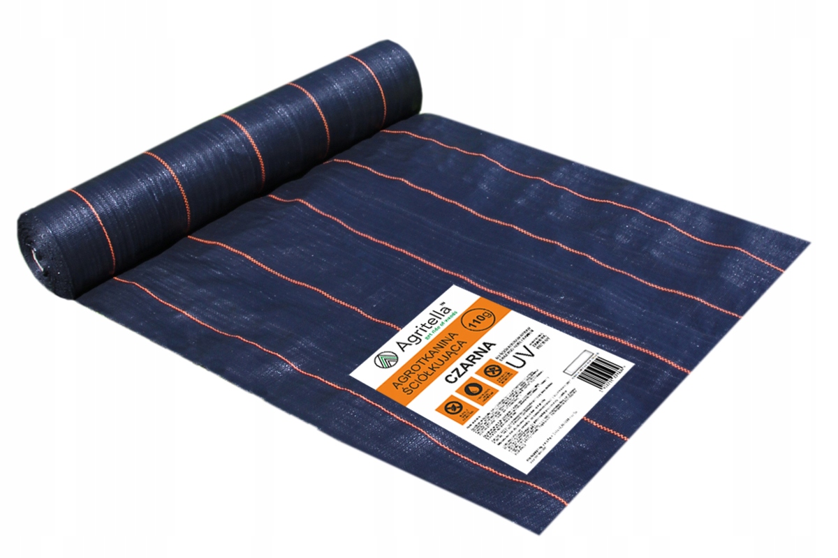 

B.gruba Agrotkanina Włóknina na Metry 110cm Czarna