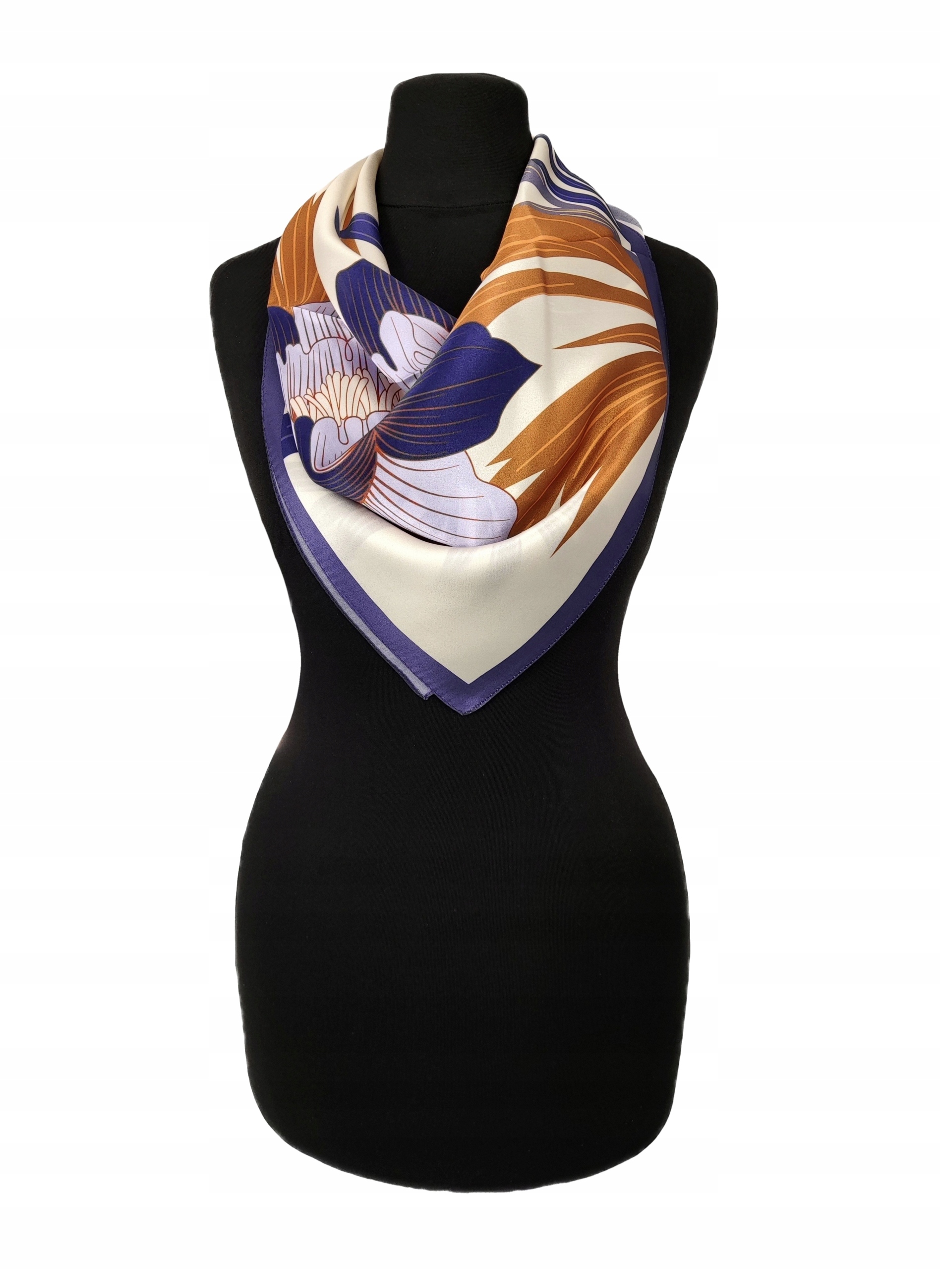 Hedvábný Šátek 100% Přírodní Hedvábí, Morušová Barva, Značka Kvality