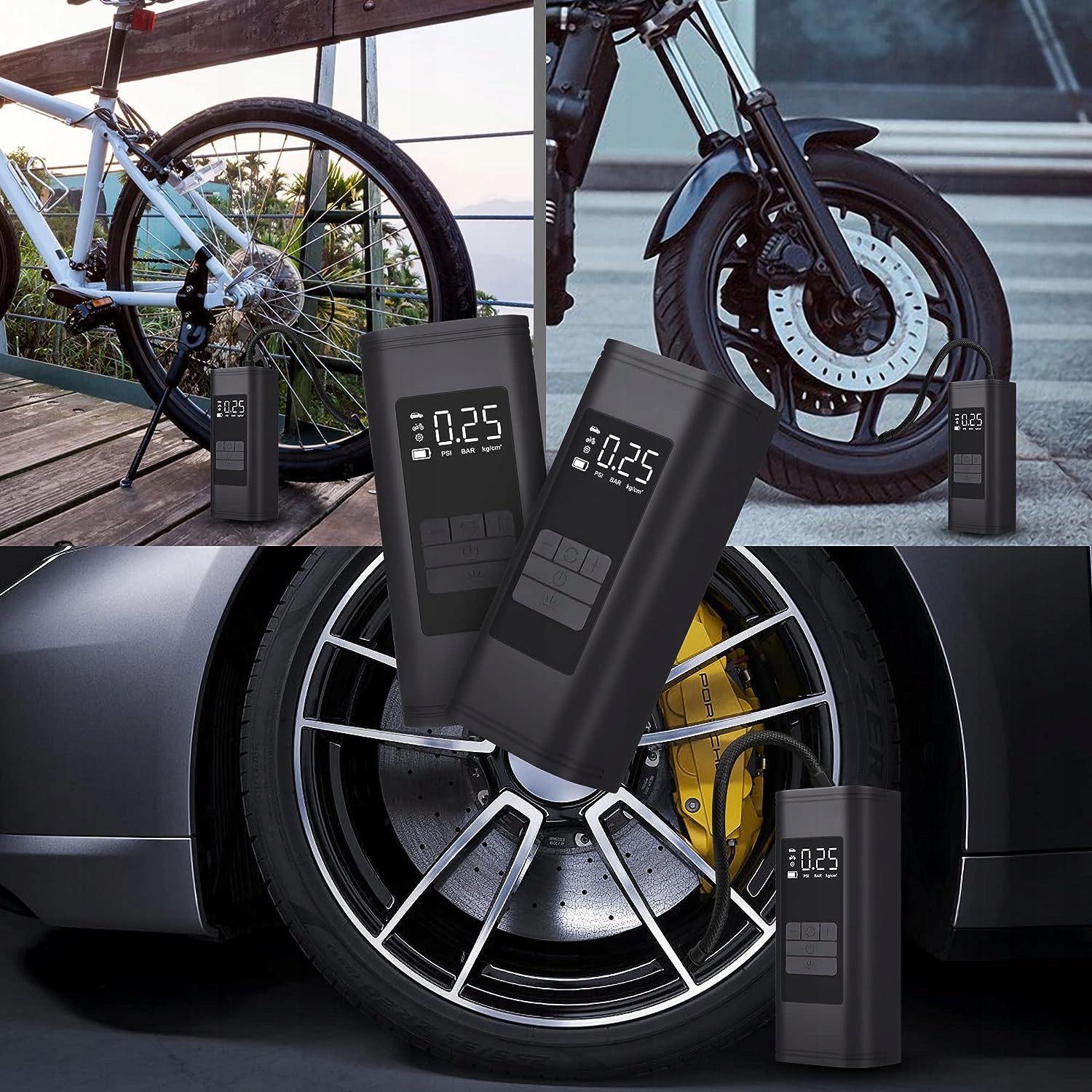 KOMPRESOR SAMOCHODOWY 12V LED SPRĘŻARKA ELEKTRYCZNA POMPKA DO KÓŁ Kod producenta KOMPRESOR SAMOCHODOWY