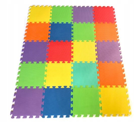 MATA PIANKOWE PUZZLE EVA DUŻE 30cm x 30cm KOLOROWE Marka inna