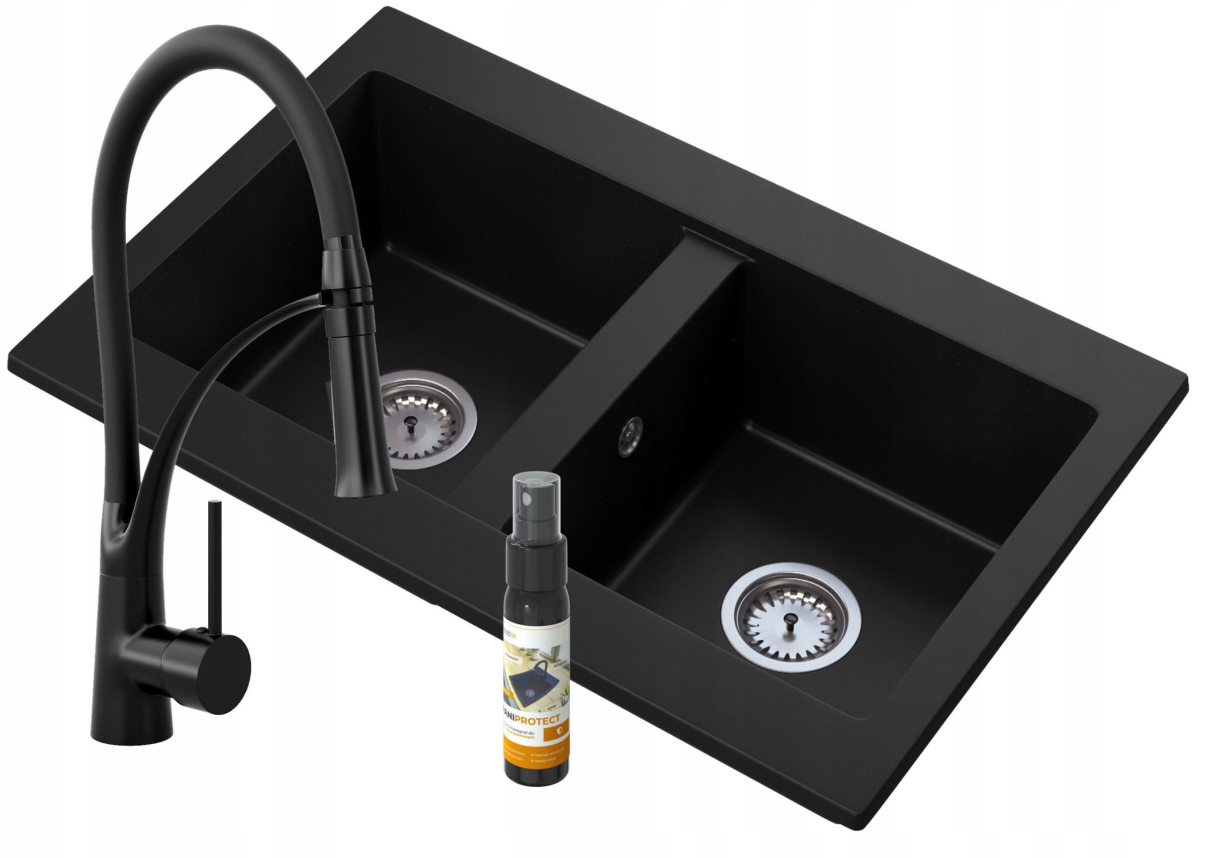 

Zlewozmywak Zlew Granitowy 6KOLORÓW Bateria Nexo