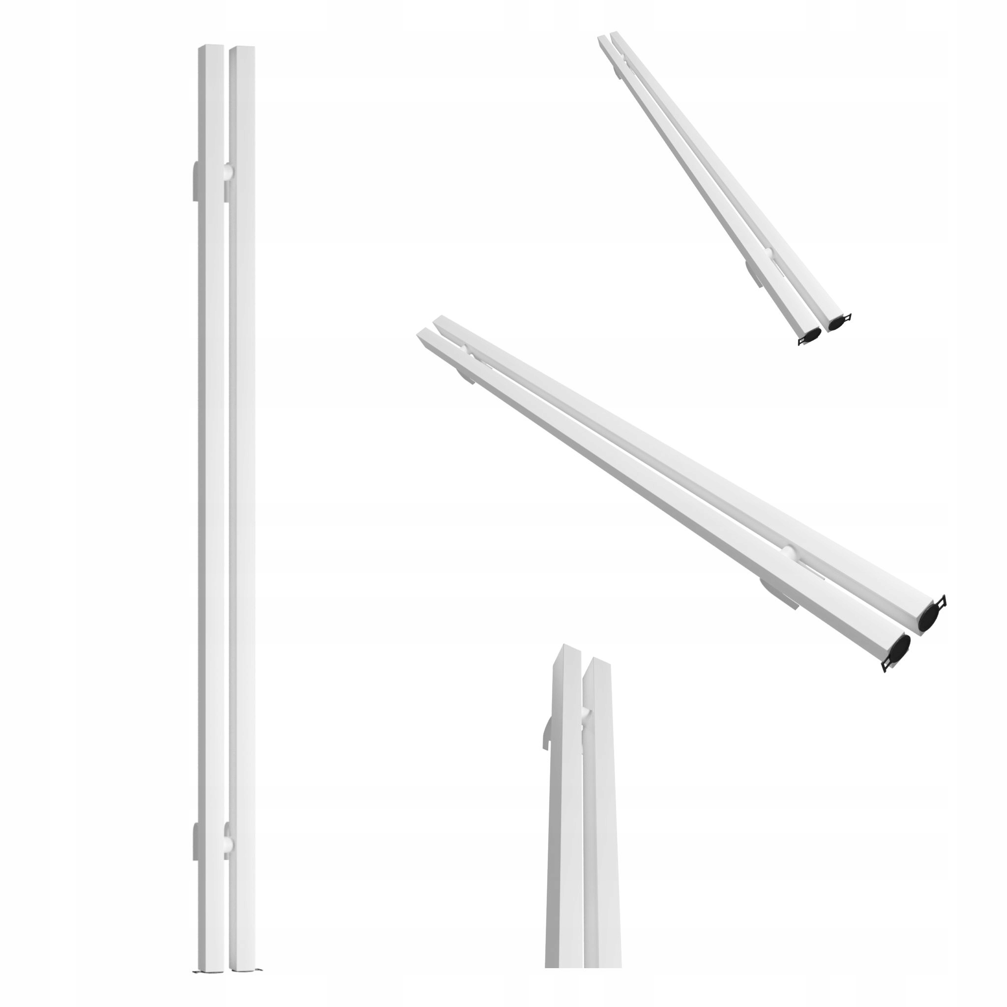 Dekorativní radiátor Bigben 140x8 bílý matný hladký