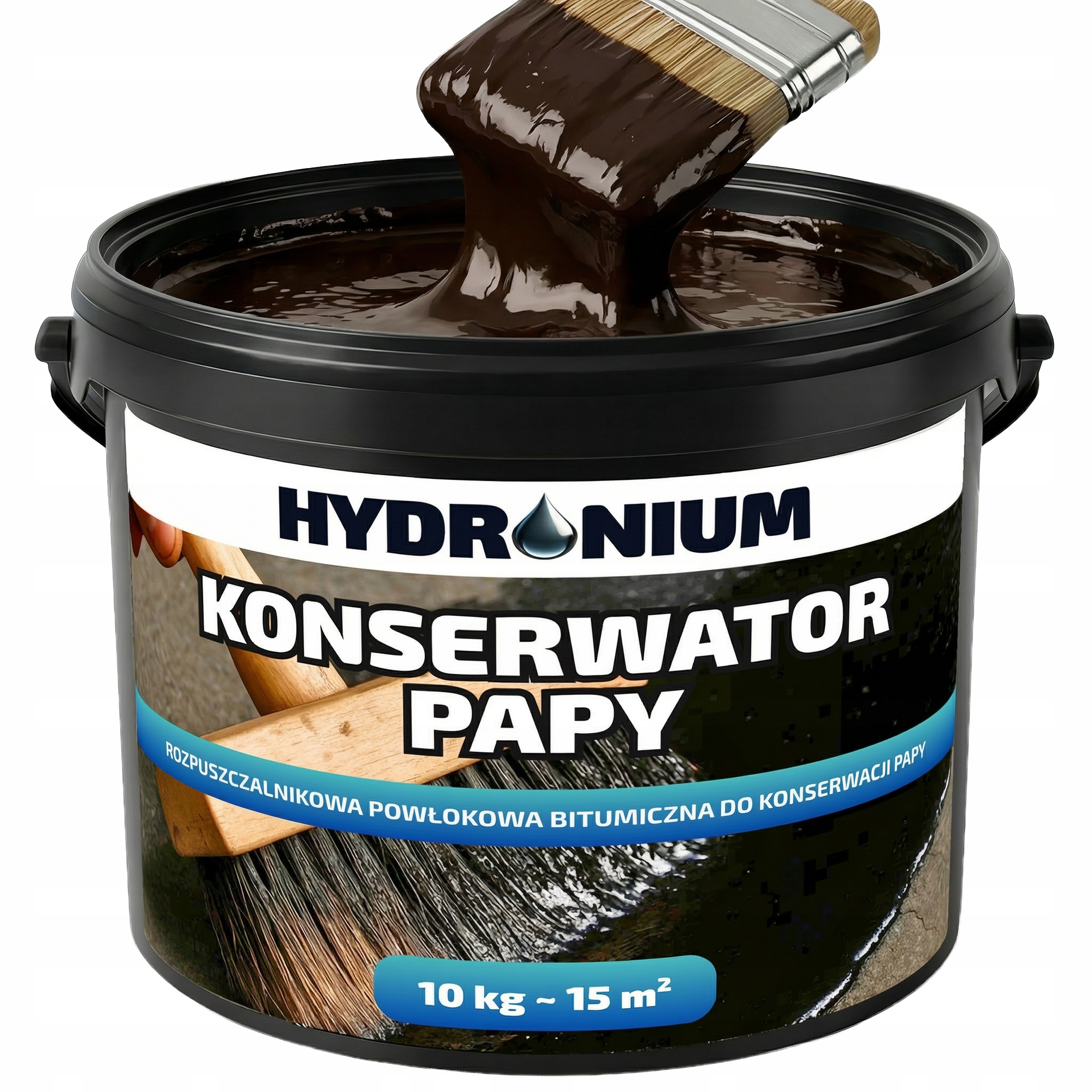 Bitumenová Těsnicí Hmota Pro Restaurátor Střech Hydronium 10 Kg