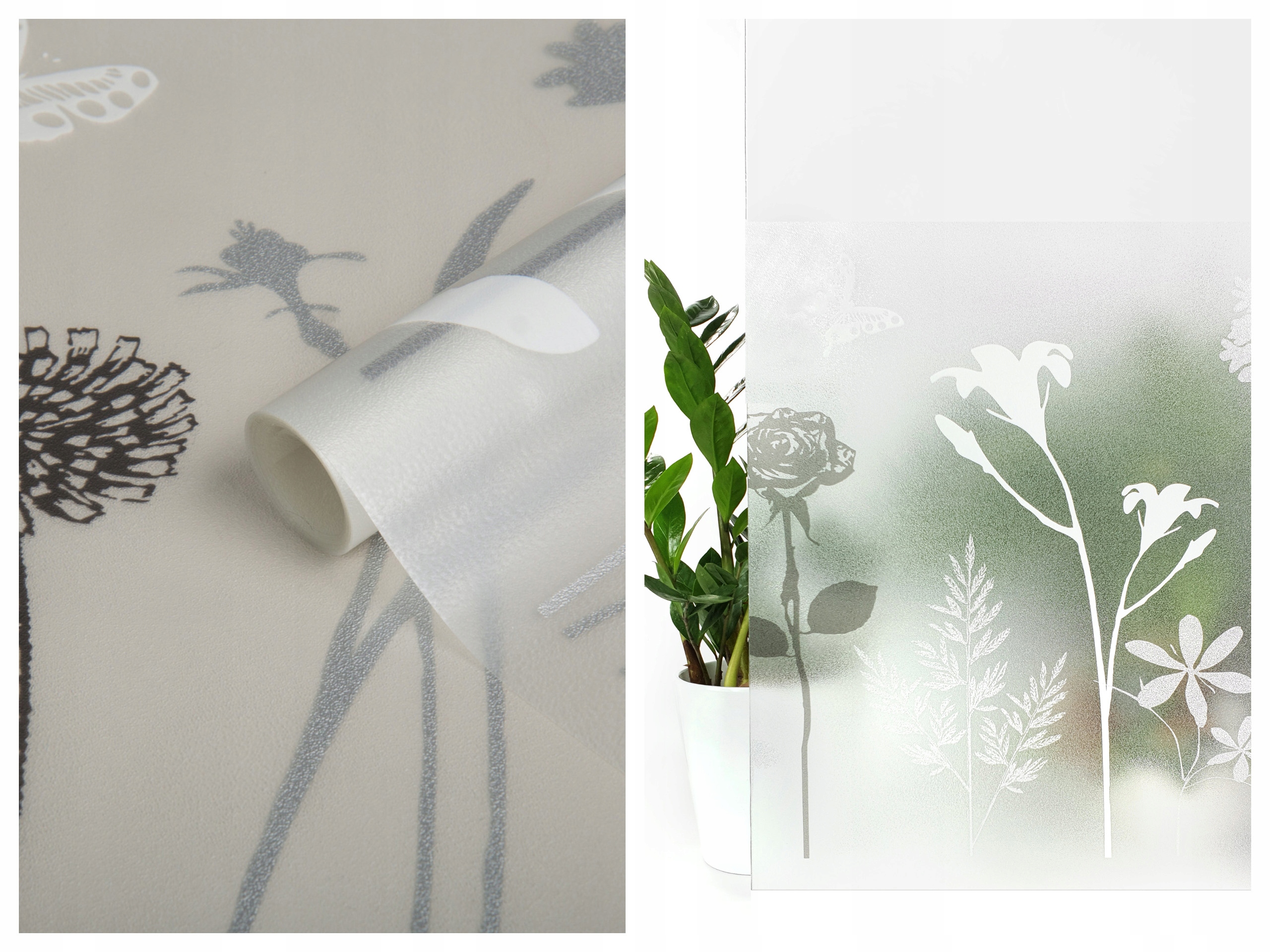 Statická okenná fólia na sklá Okná Dekoratívna fólia s vzorom jar