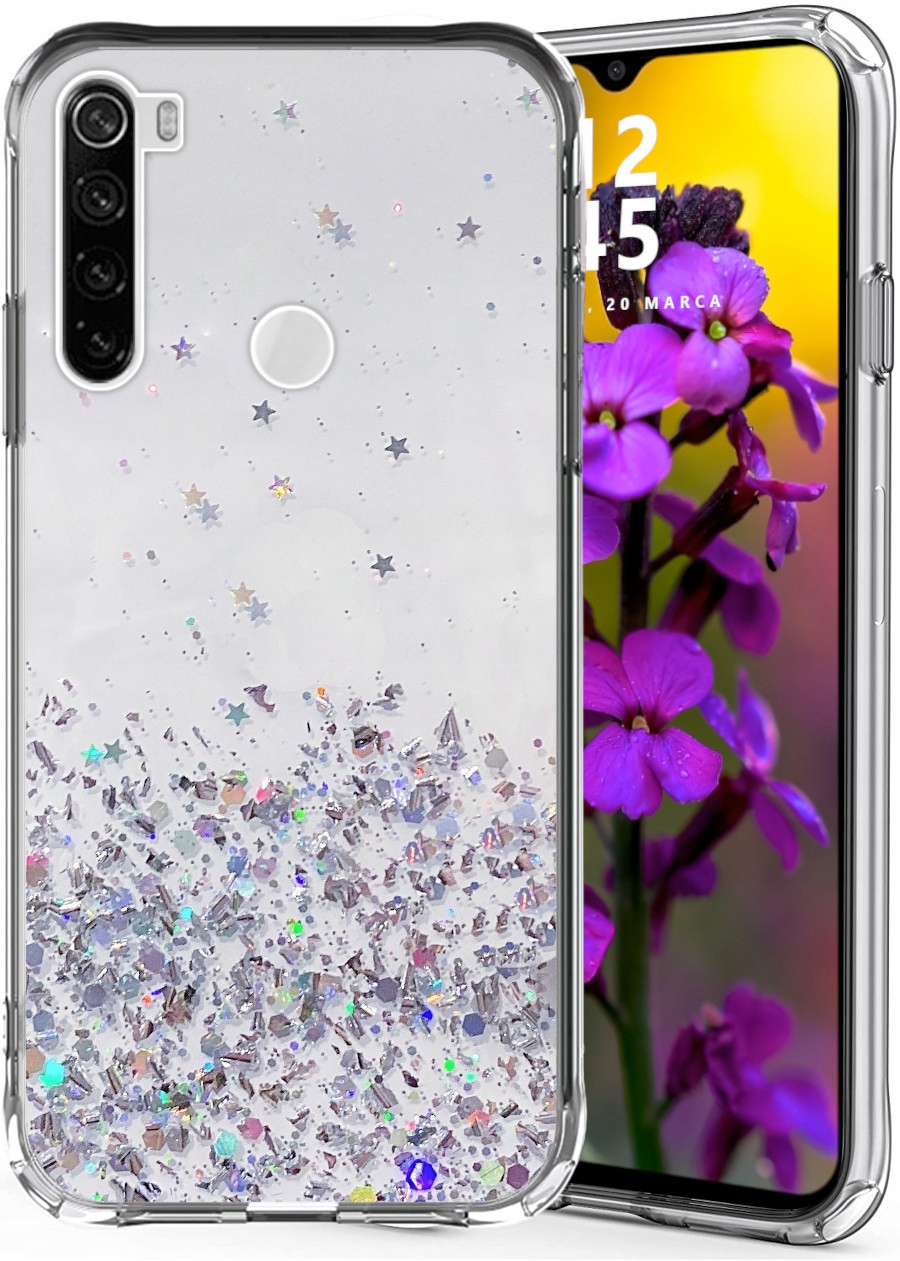

Etui do Redmi Note 8T Glitter Case Brokat Szkło