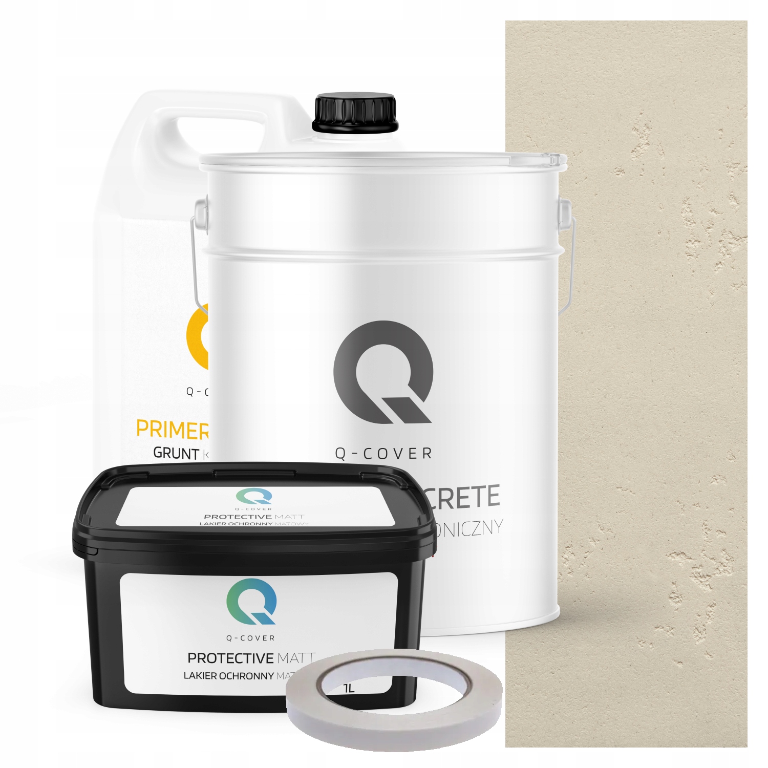 Vnitřní Architektonický Beton Set Béžový Světlý F751 19kg 10m2