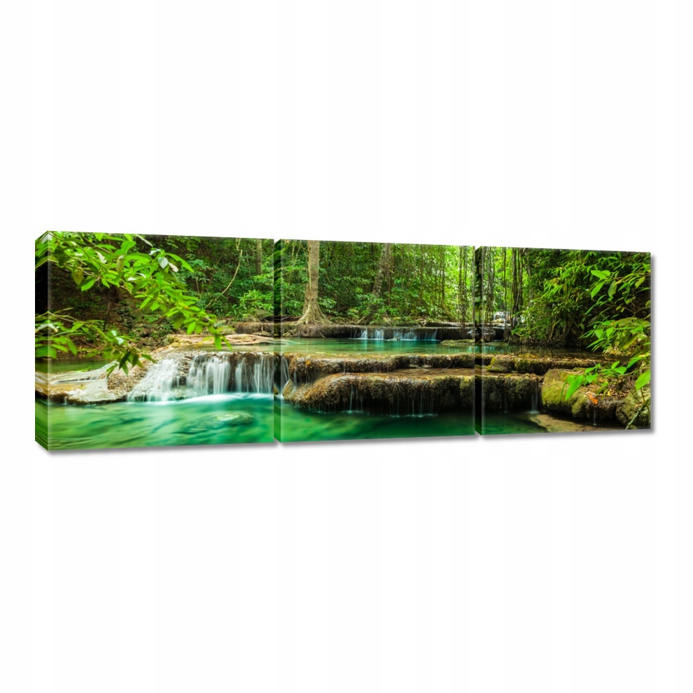 

Obrazy 90x30 Wodospad Erawan Tajlandia