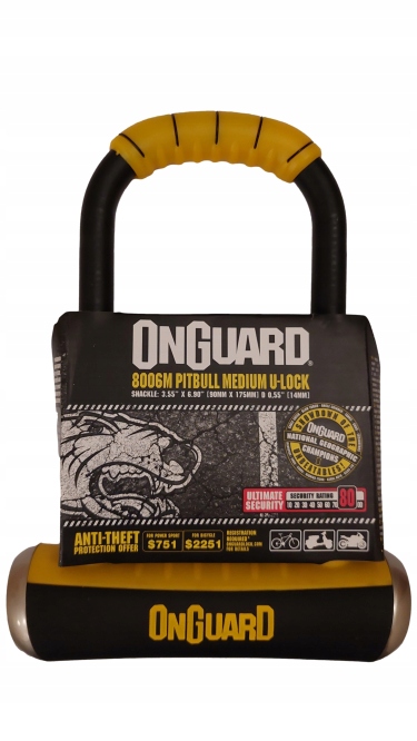 Zapięcie Onguard Pitbull Medium 8006M U-lock