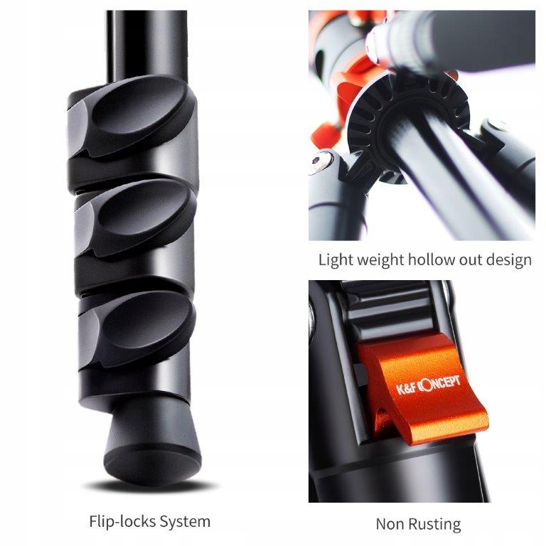 TRIPOD/STATYW K&F KF09.089 172CM telefon aparat SA254M2+ monopod Marka K&F Concept