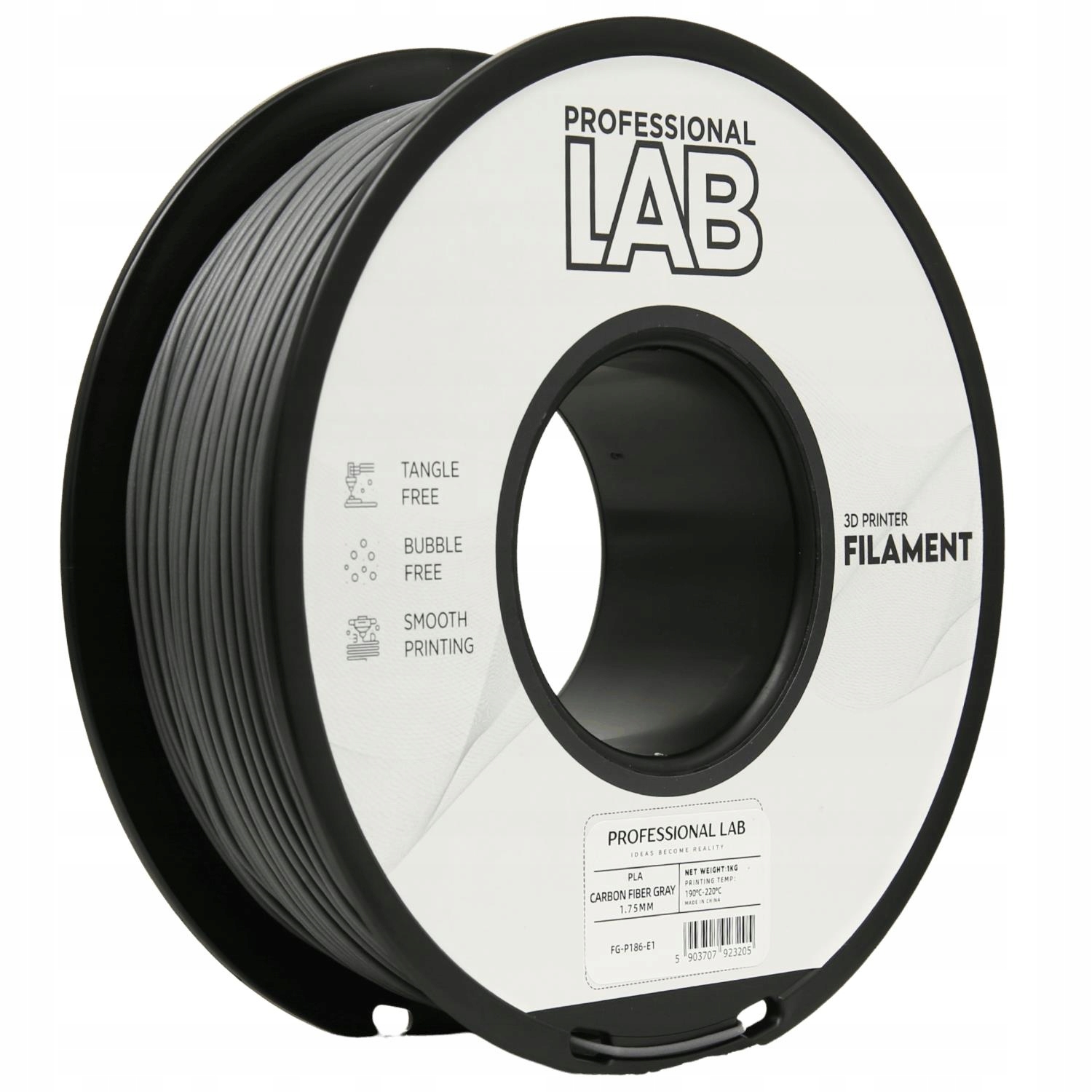 Pla Carbon Fiber gray Prof. Lab