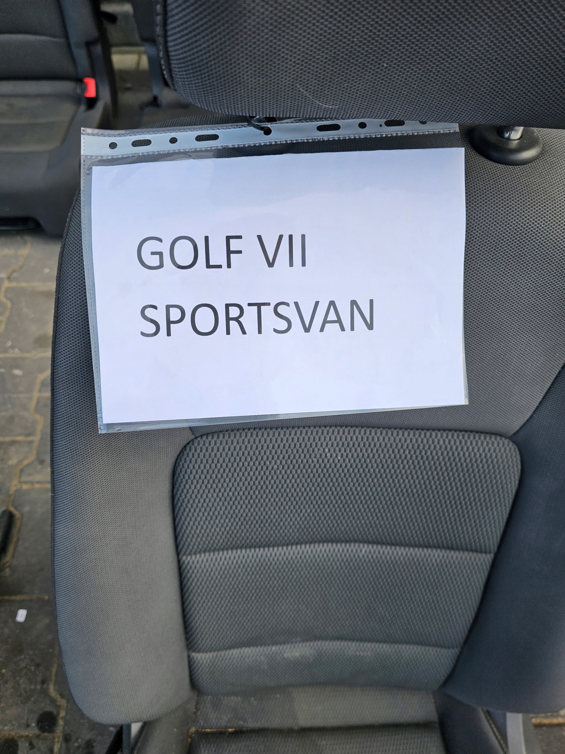 VW GOLF 7 SPORTSVAN Sitze KOMPLET Sitze
