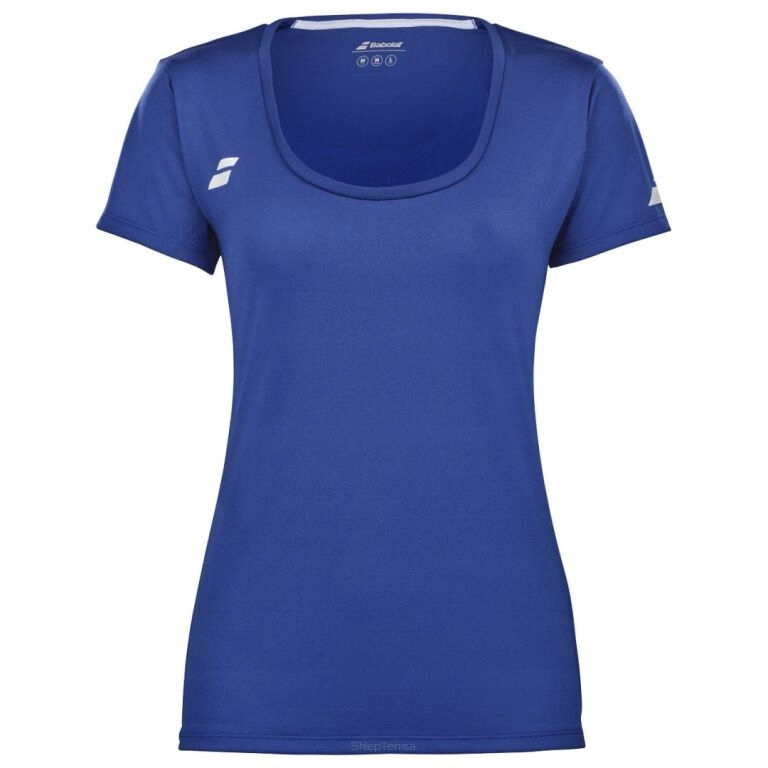 Koszulka tenisowa juniorska Babolat Play Cap Sleeve Top Girl granatowa 12-1