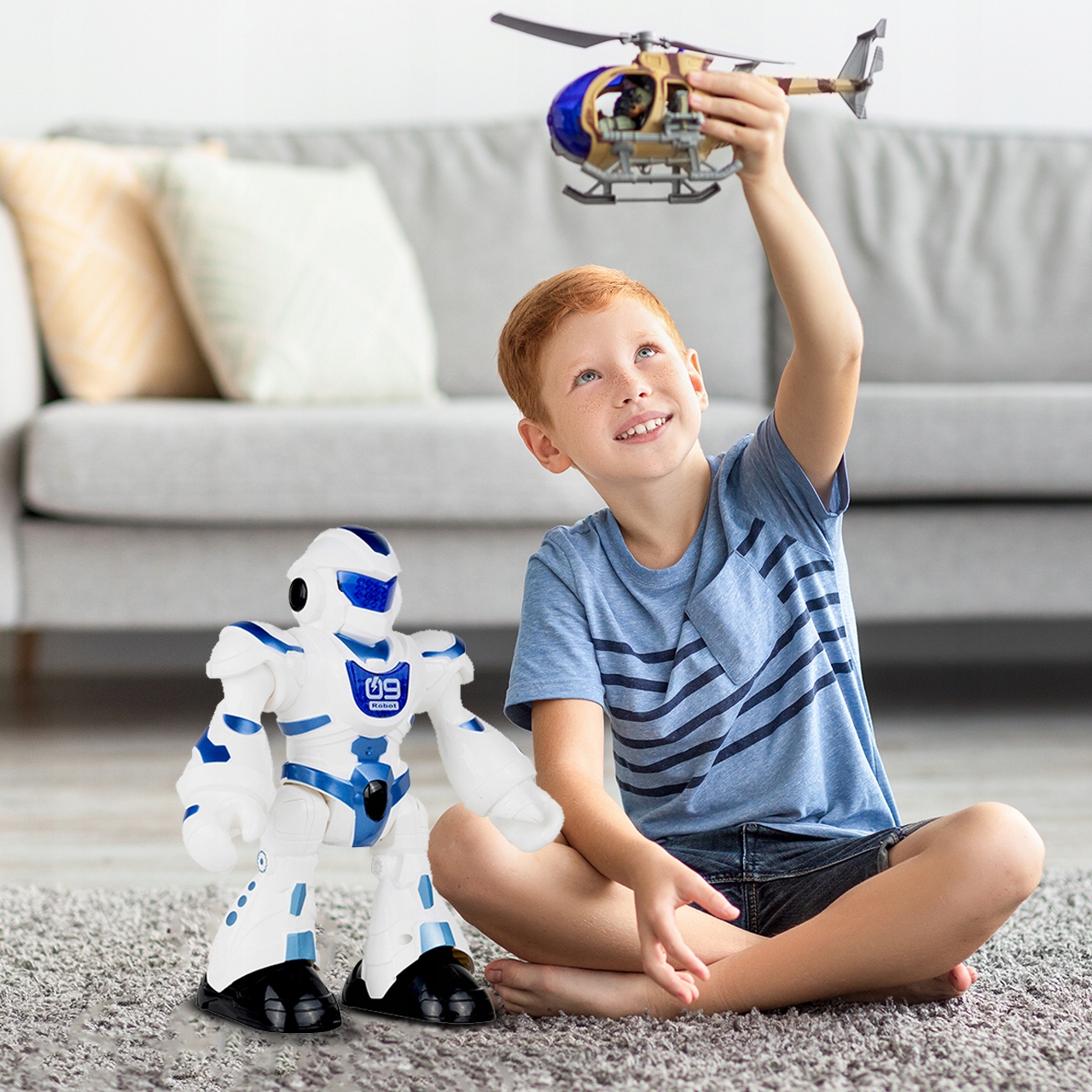 INTERAKTYWNY ROBOT EDUKACYJNY TAŃCZĄCY 23 CM Wysokość produktu 23.5 cm