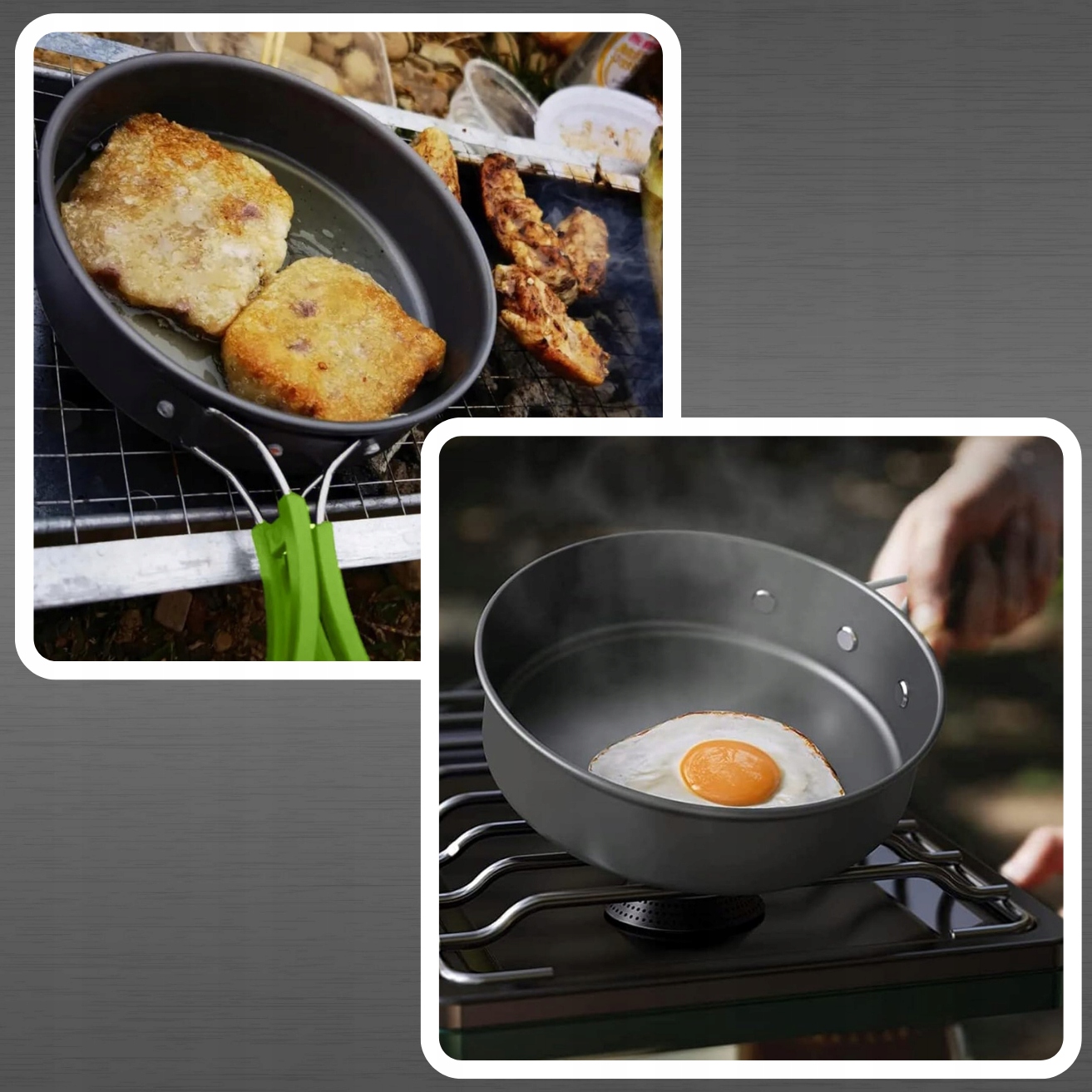 Naczynia Turystyczne Duży Zestaw 18w1 Garnek Patelnia Garnki Kemping XL Elementy zestawu czajnik garnek kubek patelnia sztućce