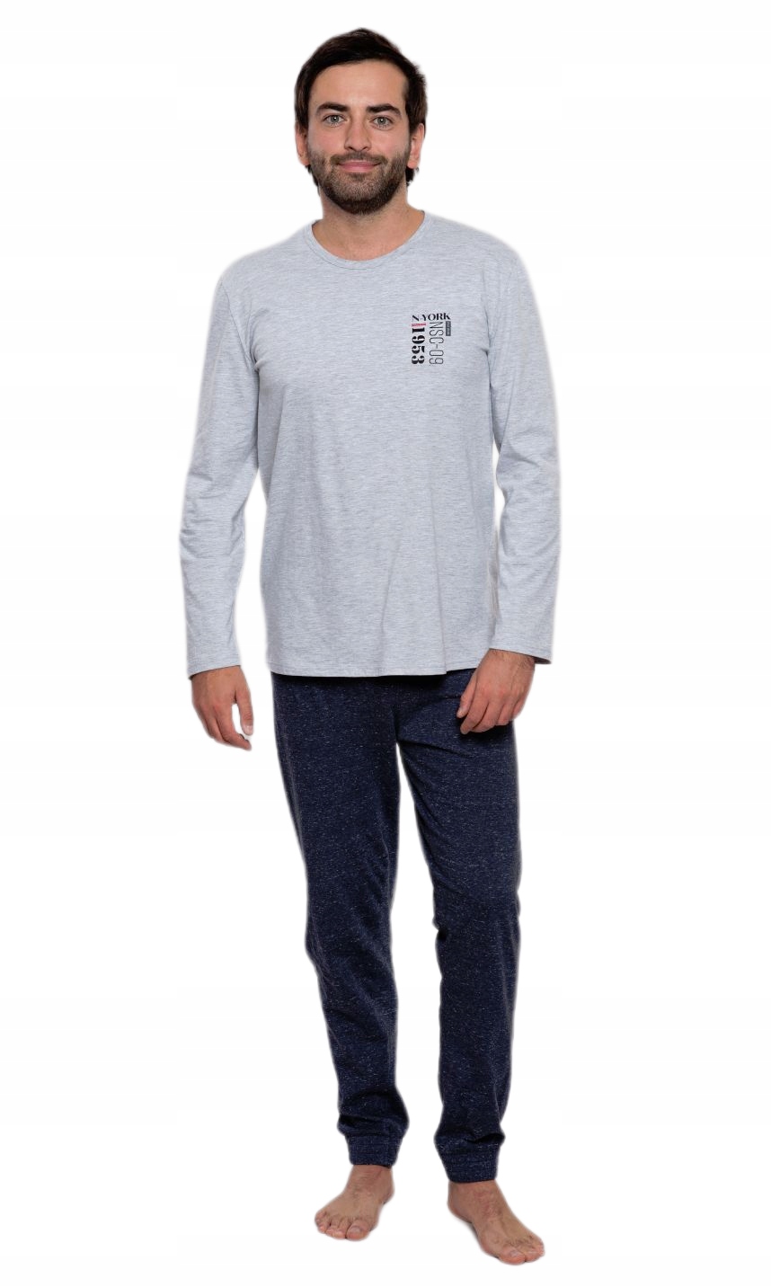 

Polska Piżama Męska Wadima XL Melanż Szary