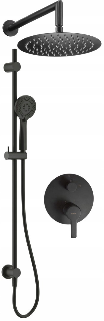 Sprchový set pod omítku s tyčí – se sprchovou hlavicí