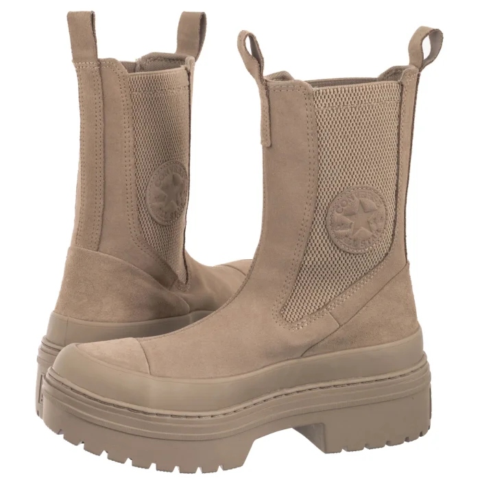 Dámské boty Kotníkové Boty Converse Ctas Lugged Heel A14544C Béžové