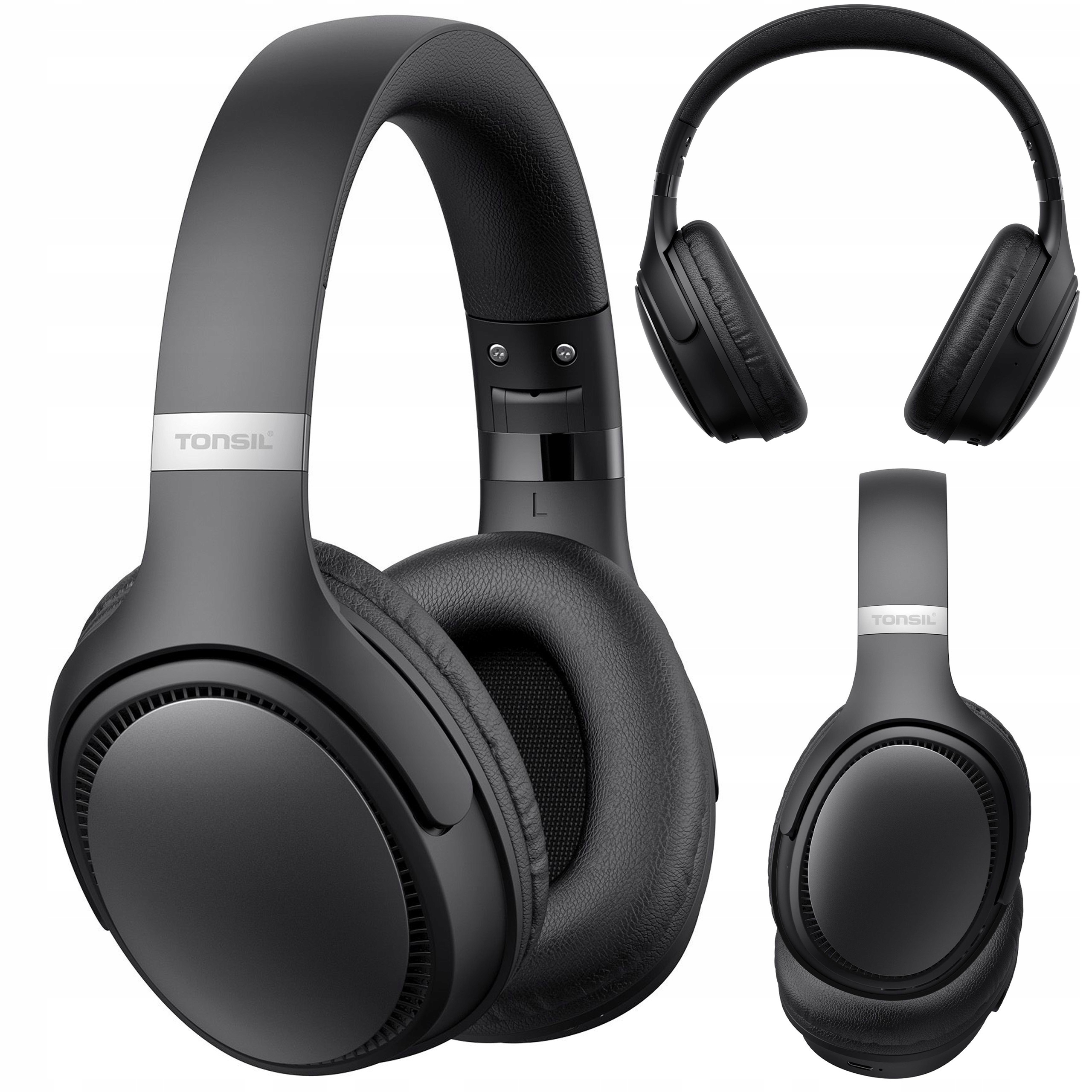 Bezdrátová sluchátka Tonsil R35BT Černá Náušní Bluetooth Sd Fm