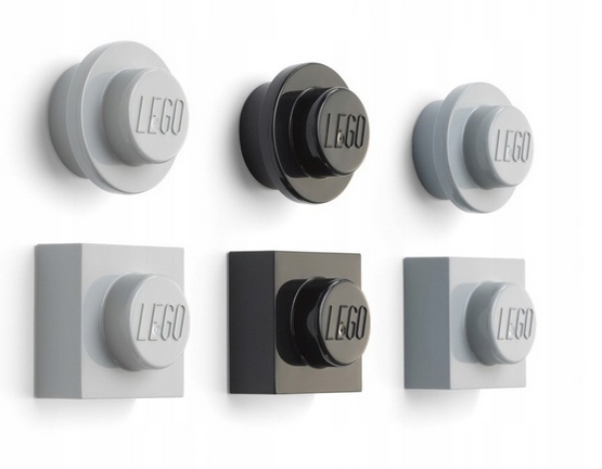 Lego Ozdobné Magnety Sada 6 Ks Šedá Černá 43200801