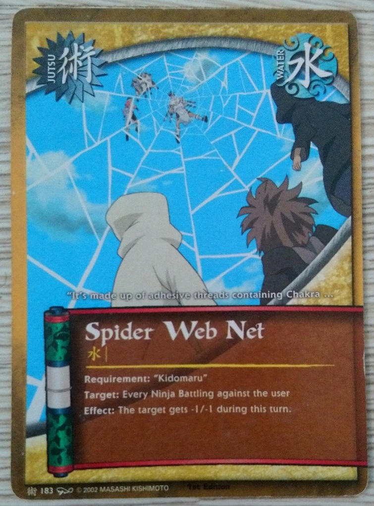 Karta Naruto CCG Jutsu Spider Web Net - J-183