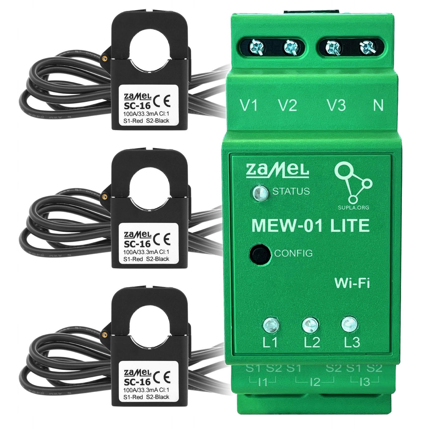 MONITOR ENERGII ELEKTRYCZNEJ 3F WiFi MEW-01 Lite