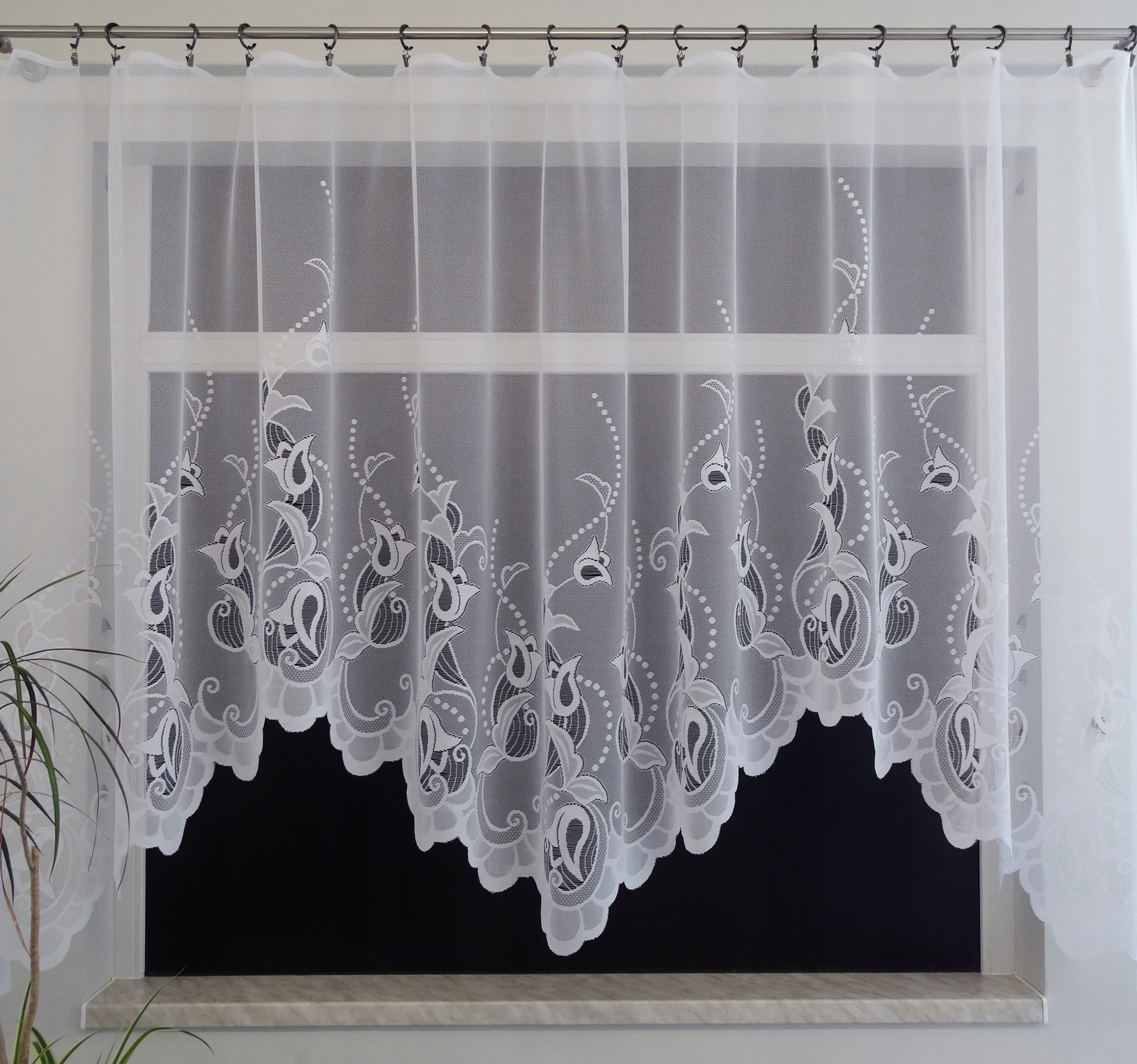 Mg Záclona žakár Justi Bílá 300x155 s páskou G