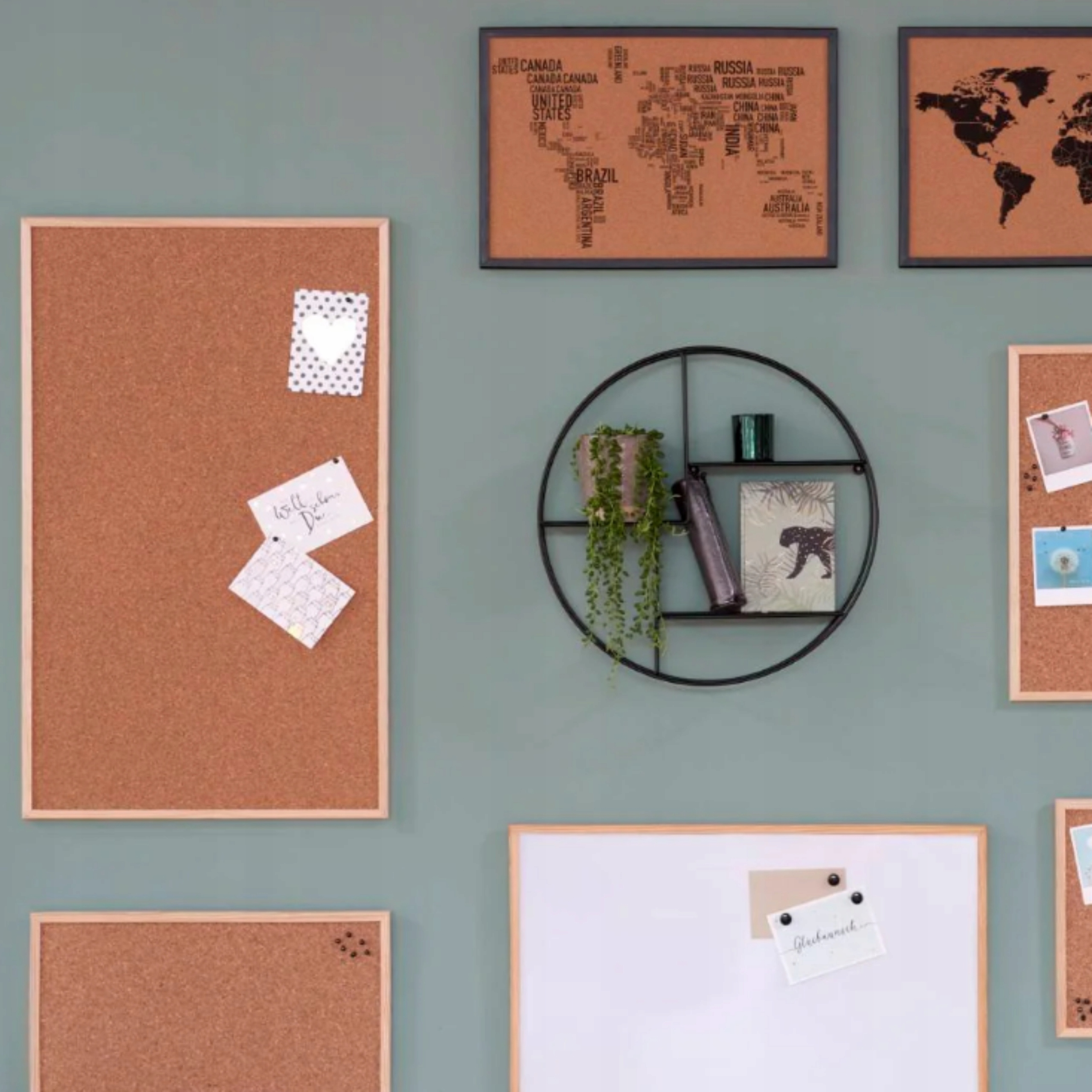 TABLICA KORKOWA RAMA DREWNIANA 40X50 CM GRAND Waga produktu z opakowaniem jednostkowym 0.495 kg