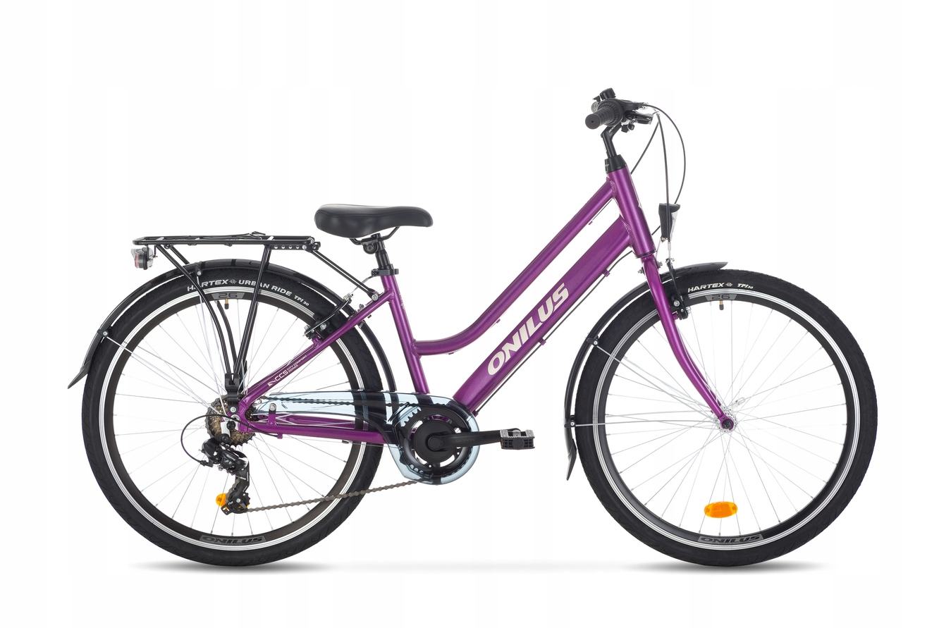 Rower Miejskie Onilus Calista rama 13,5 cali koło 26" Fioletowy