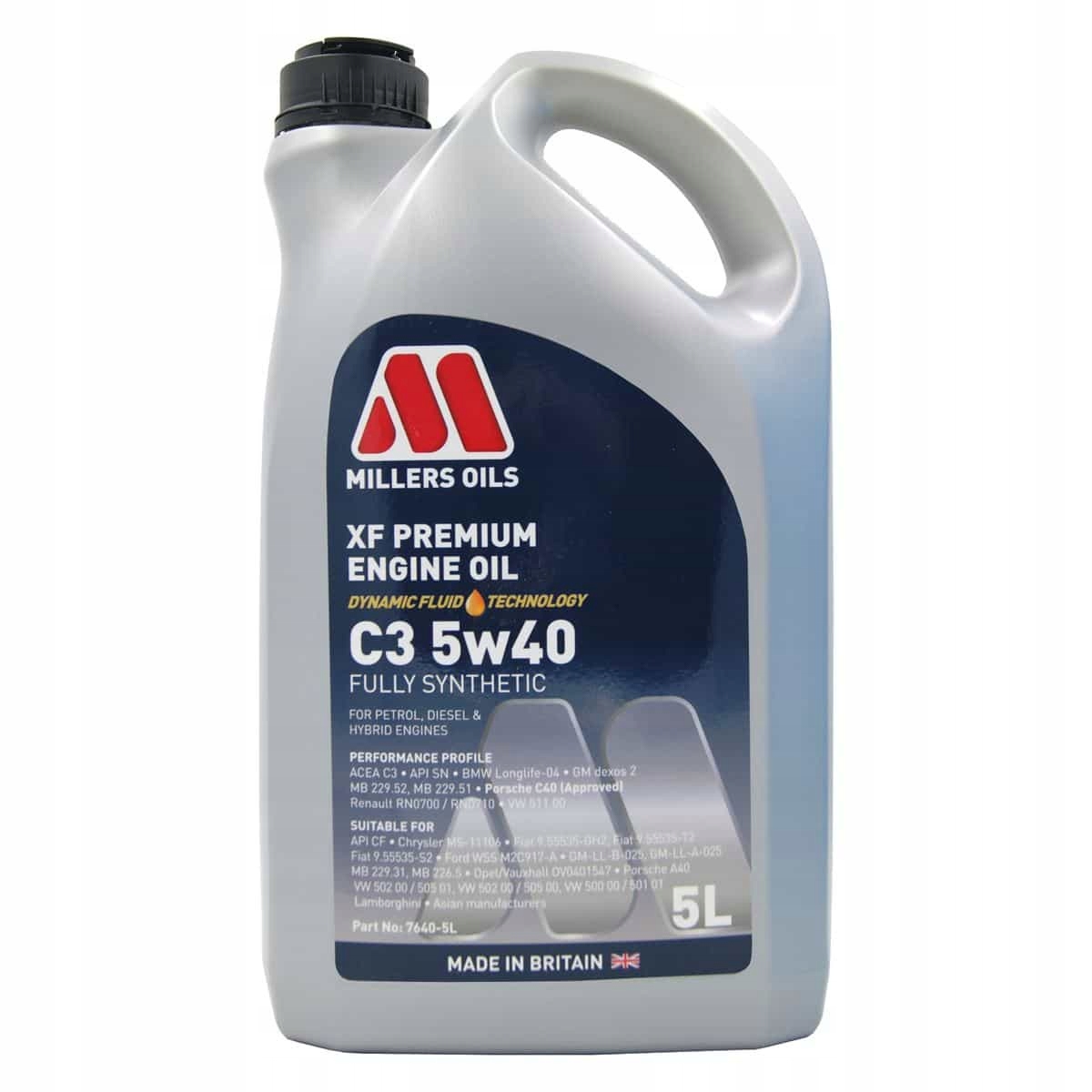 Olej Millers 7640 Xf Premium C3 5W40 5L