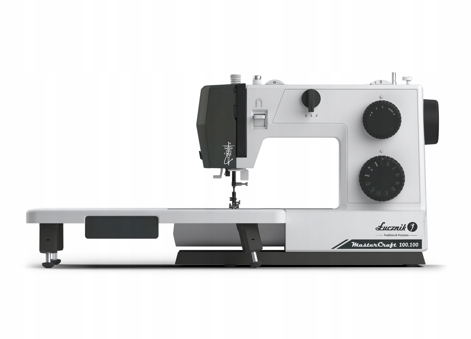 Maszyna do szycia domowa mocna metalowy korpus Łucznik Master Craft 100.100