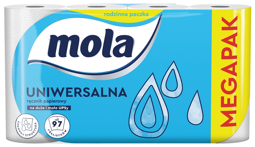 

Mola Uniwersalna Megapak ręcznik papierowy 4 rolki